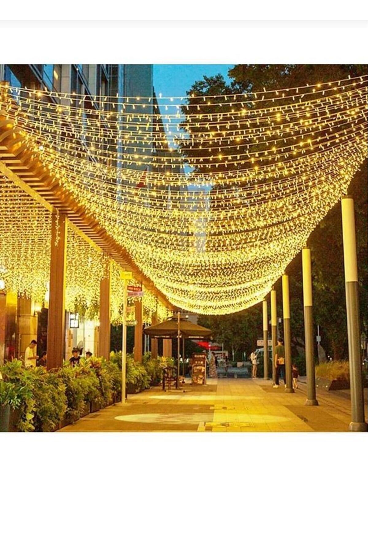 AKBU Solar Güneş Enerjili 200 led Peri Işığı – 8 Mod, Su Geçirmez , Bahçe Aydınlatma ,Balkon Aydınlatma