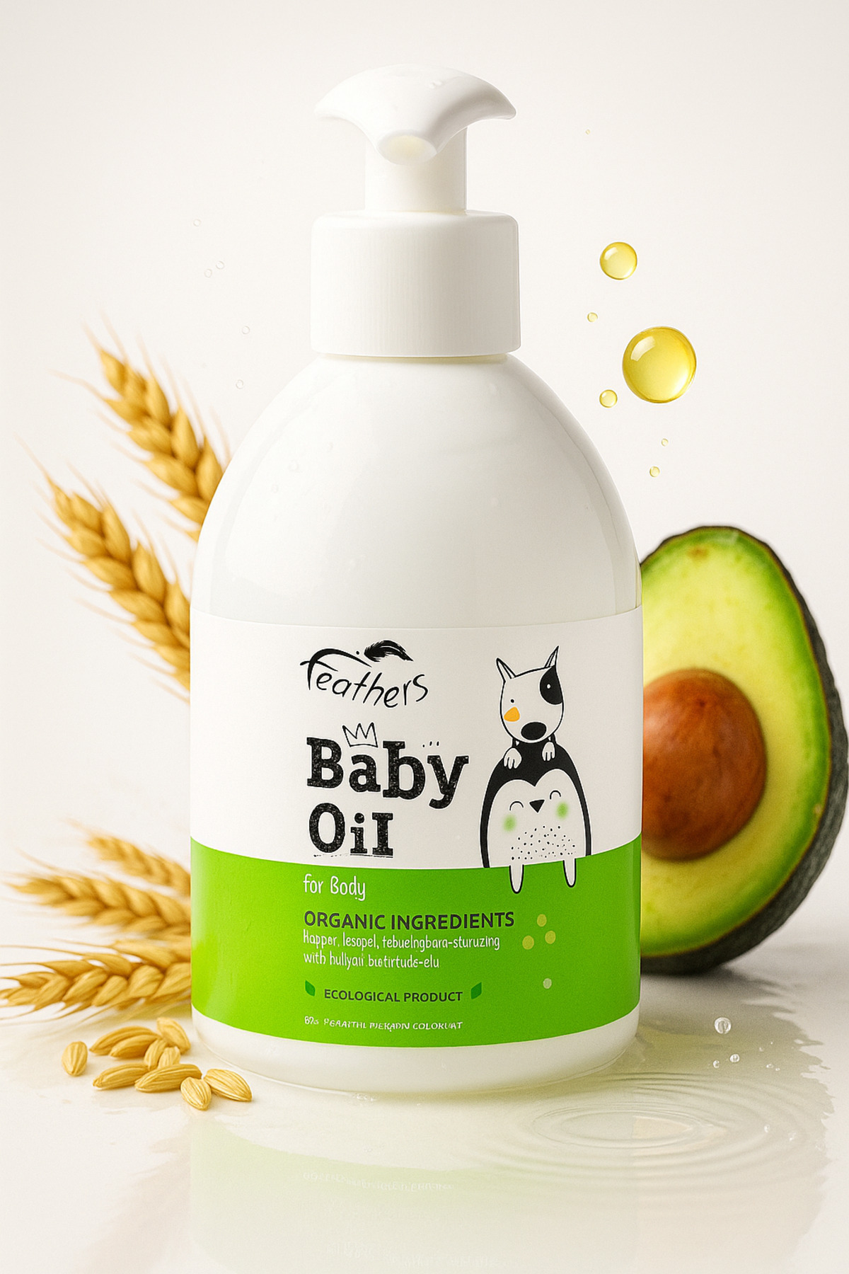 Cosmolive Bebek Yağı | Organik Bakım | Paraben Parafin Içermez | Ekolojik Sertifikalı | 300 ml fotoğrafı 3 (önizleme)