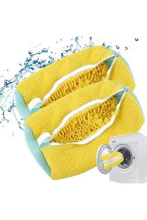 DMC 1 Adet Büyük Boy Ayakkabı Yıkama Çantası Torba File Özel Makarna Kumaş Ma...