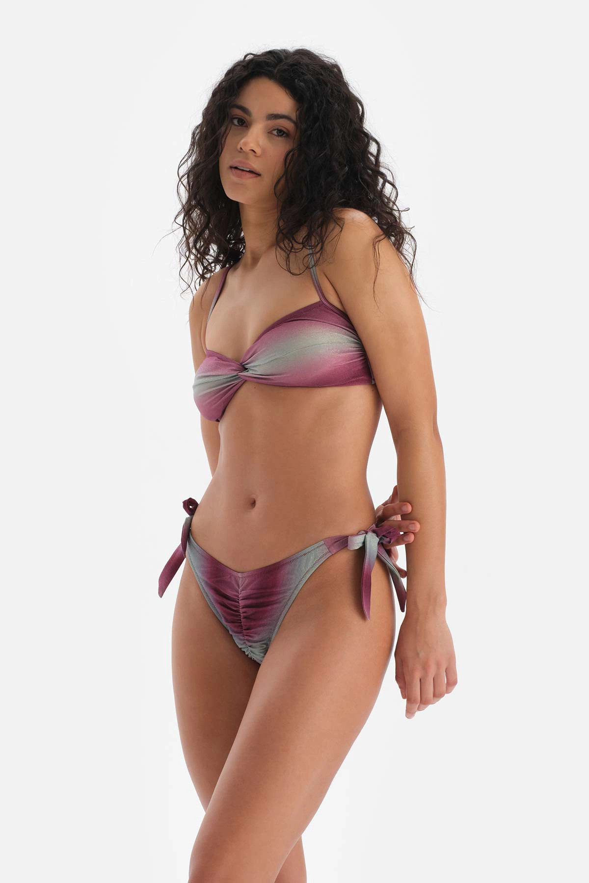 Dagi Bordo Yeşil Brazilian Bikini Altı