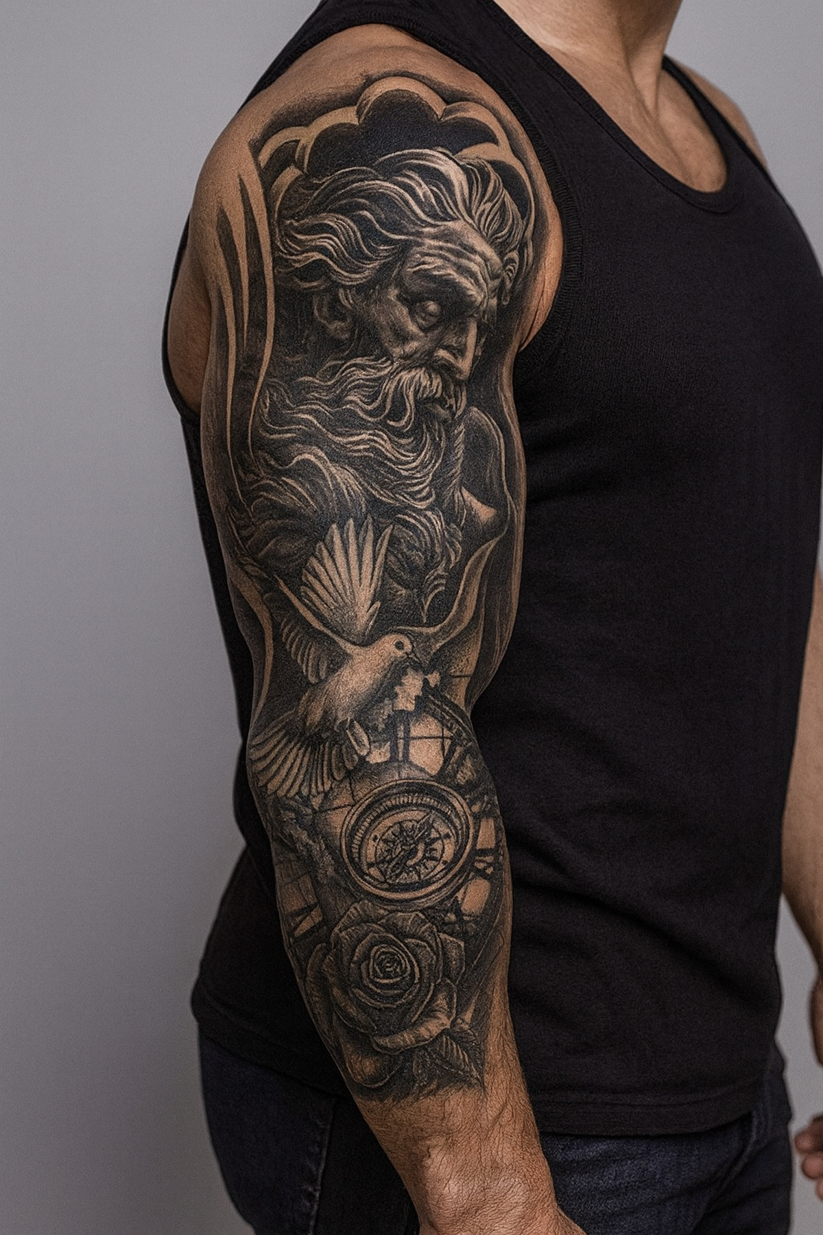 TAKIŞTIR Karışık Figürlü 12 Saat Sonra Kararan Geçici Kol Dövme Tattoo