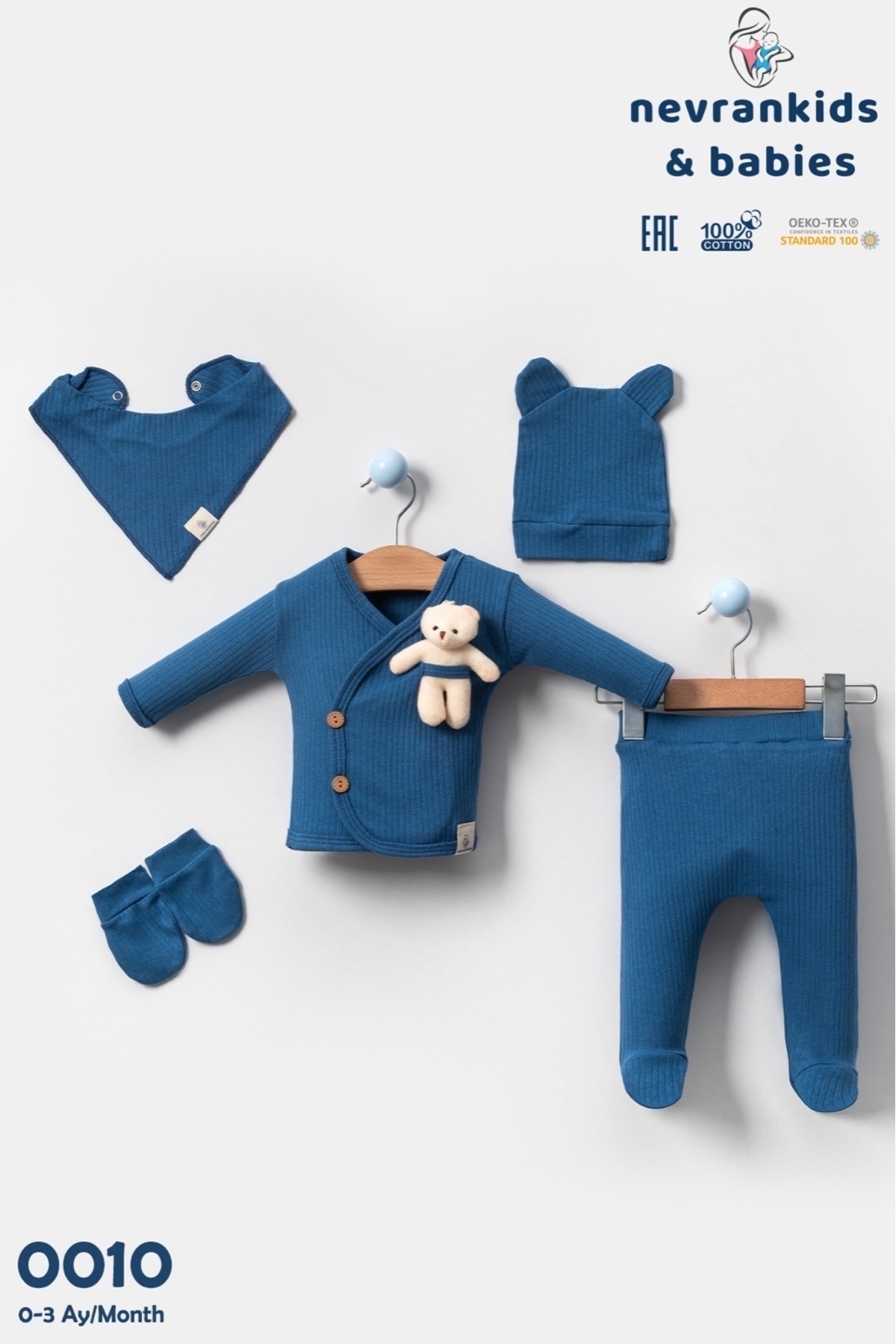 nevrankids Hastane Çıkışı 5'li Set (AYICIK HEDİYELİDİR) Mavi fotoğrafı 5 (önizleme)