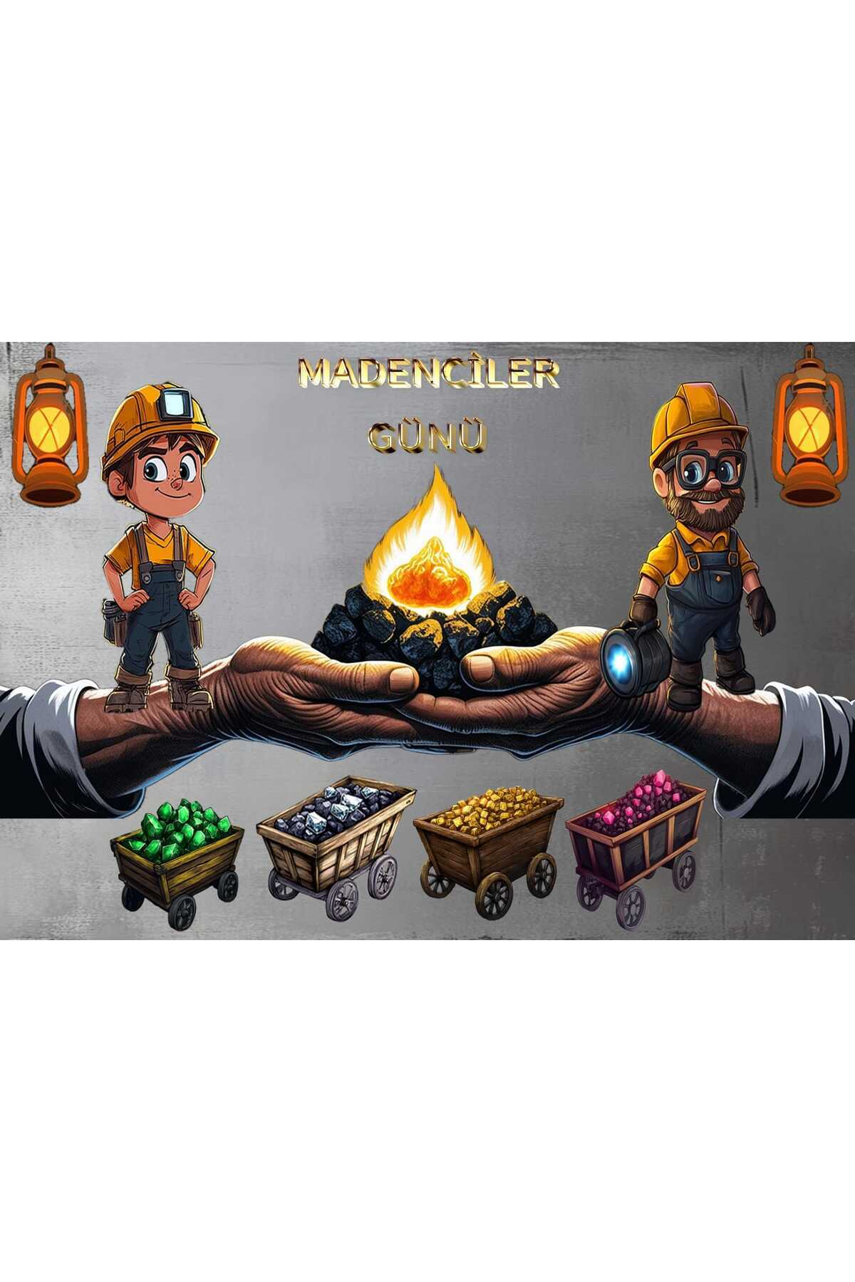 magic childs Madenciler Günü Pano/Madenciler Günü Afiş/Okul Etkinlik/Sınıf Etkinlik