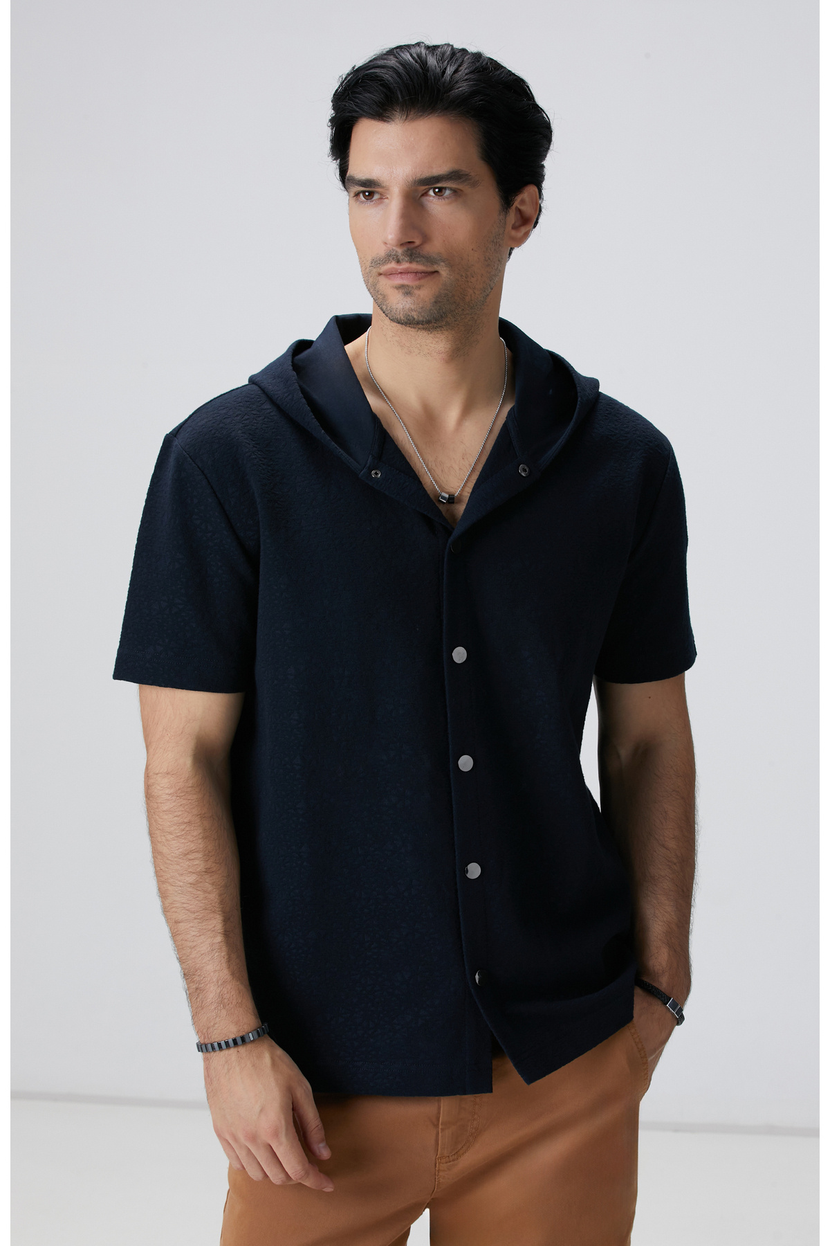 نتورک پیراهن ژاکارد مشکی