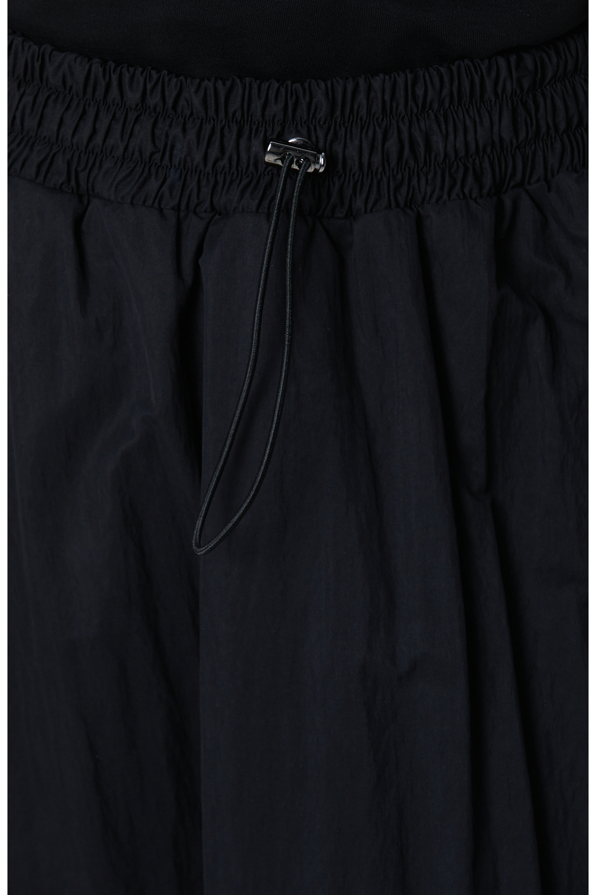 Network  Siyah Beli Büzgülü Lastikli Diz Altı Etek - Görsel 6