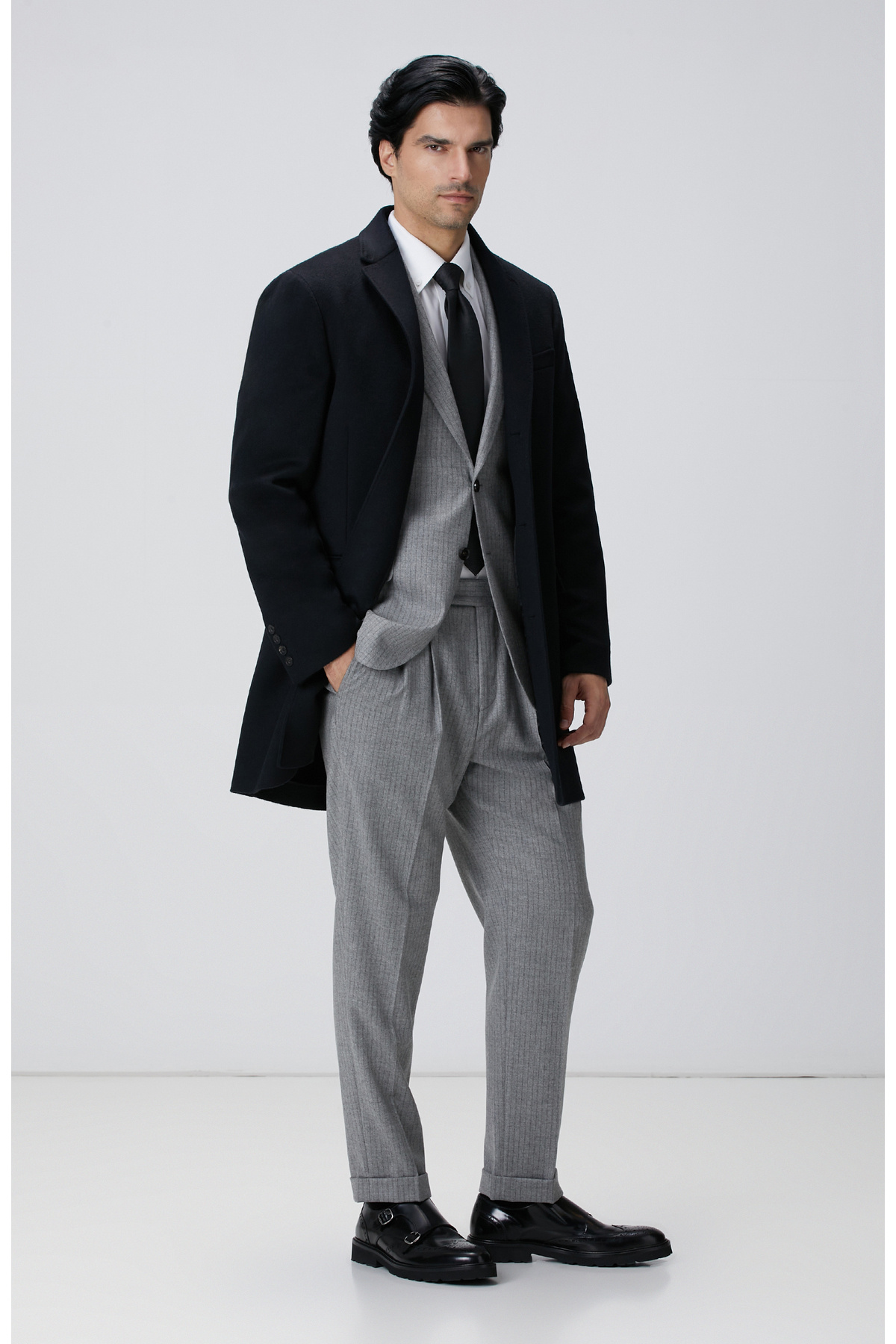 نتورک پالتو کشمیر مشکی تعداد محدود