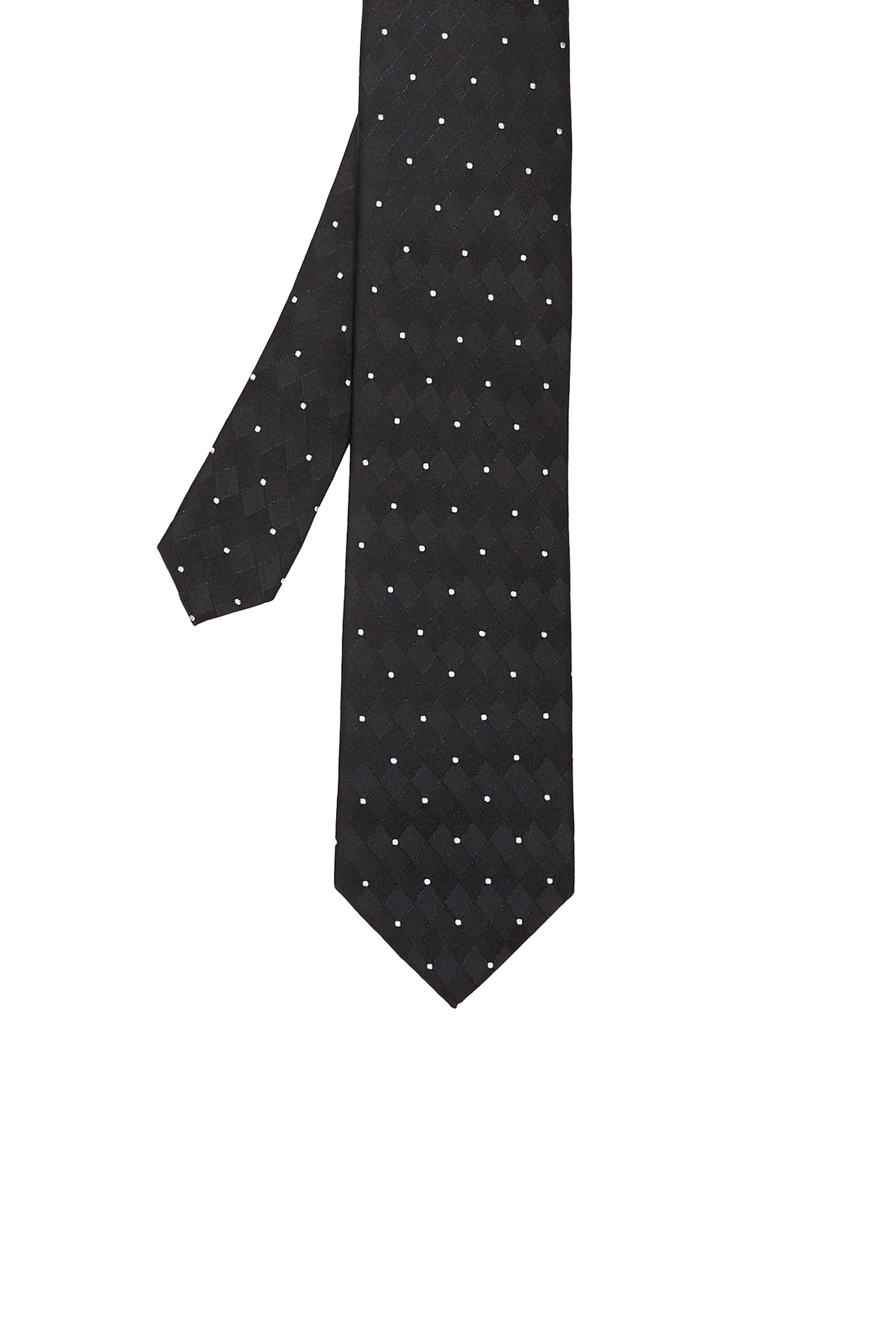 نتورک کراوات ابریشمی خالدار مشکی