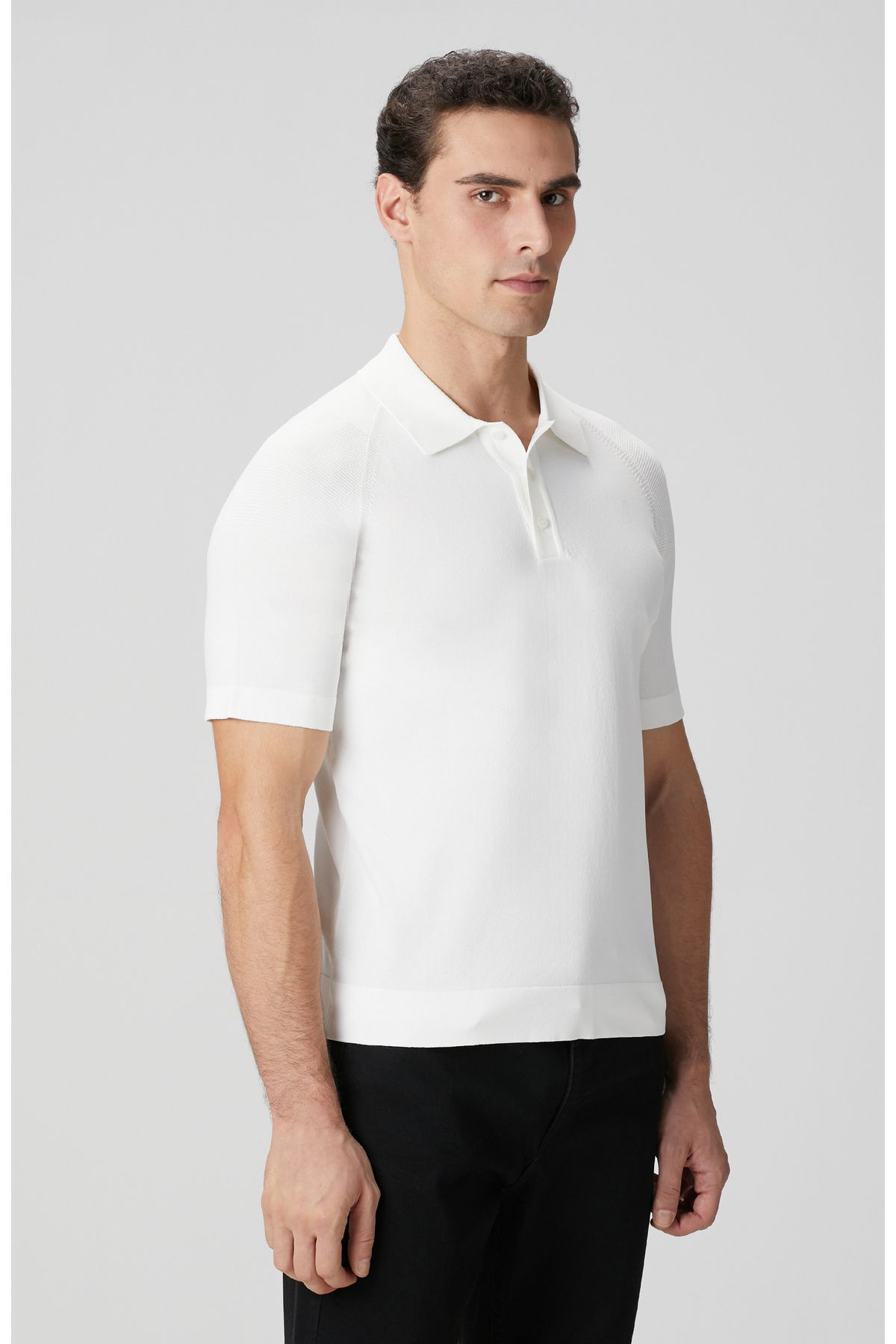 نتورک ژاکت بافتنی یقه اسکی سفید