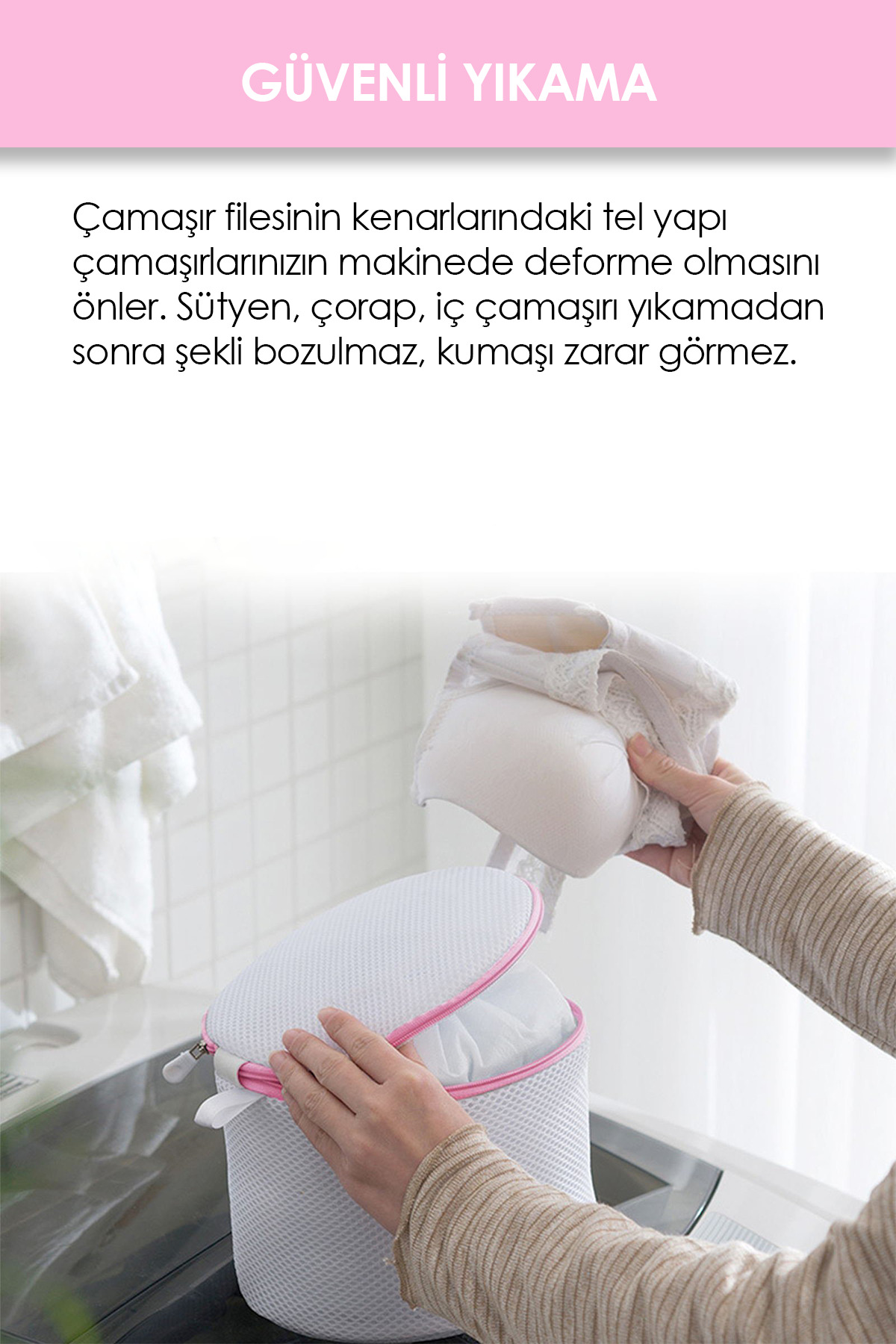 Mikasso Çamaşır Yıkama Topu Kirli Temiz Çamaşır Torbası Sütyen Yıkama Filesi İç Çamaşır Kurutma Topu Dolap C fotoğrafı 6 (önizleme)