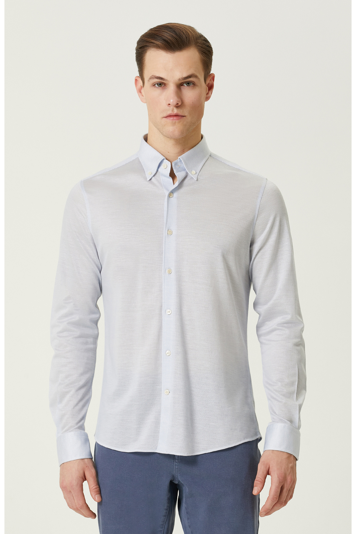 نتورک پیراهن آبی روشن