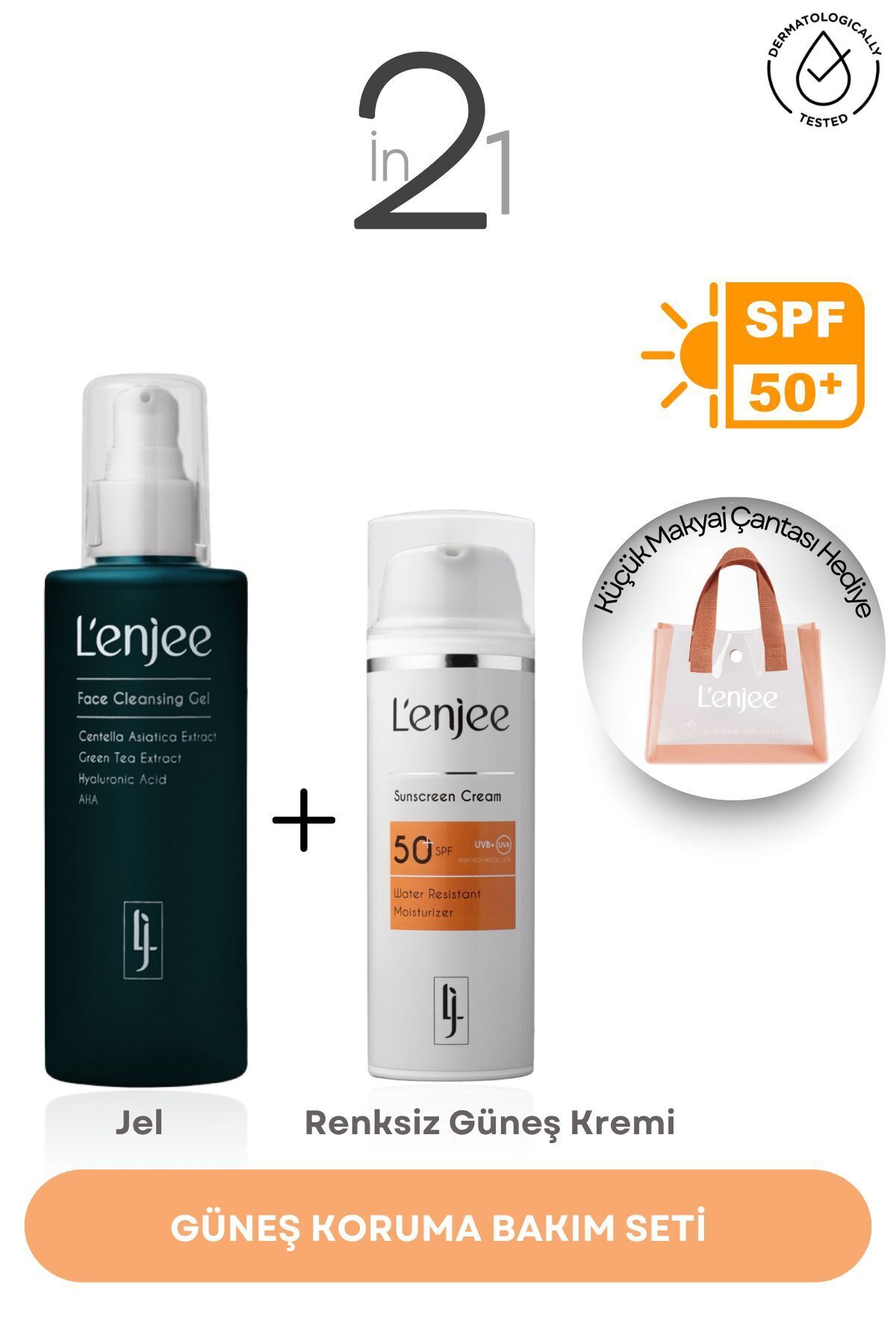 L'enjee Güneş Koruma Bakım Seti (Renksiz)