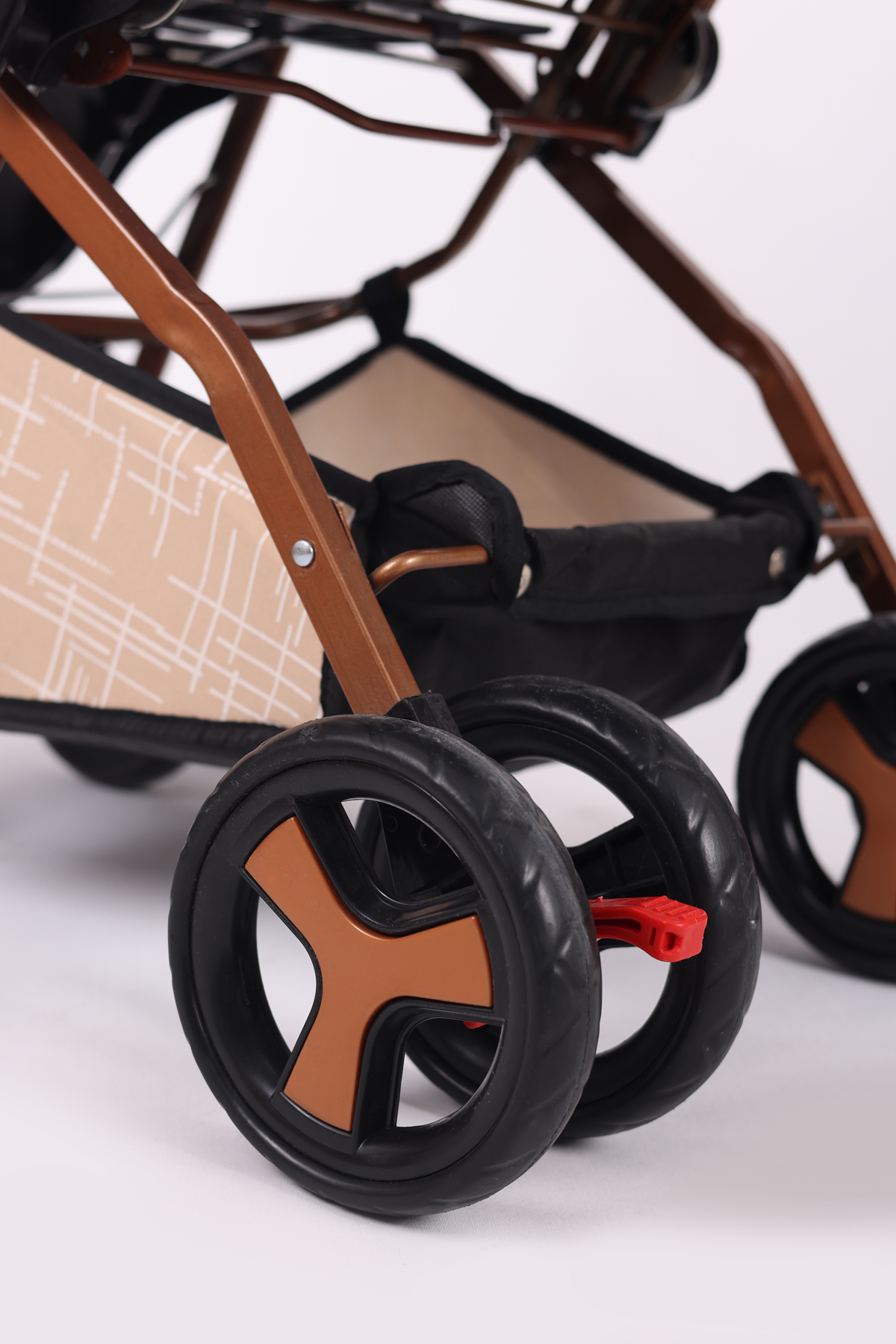 Jusso Dido Comfort Line Çift Yönlü Bebek Arabası Bej-Gold fotoğrafı 5 (önizleme)