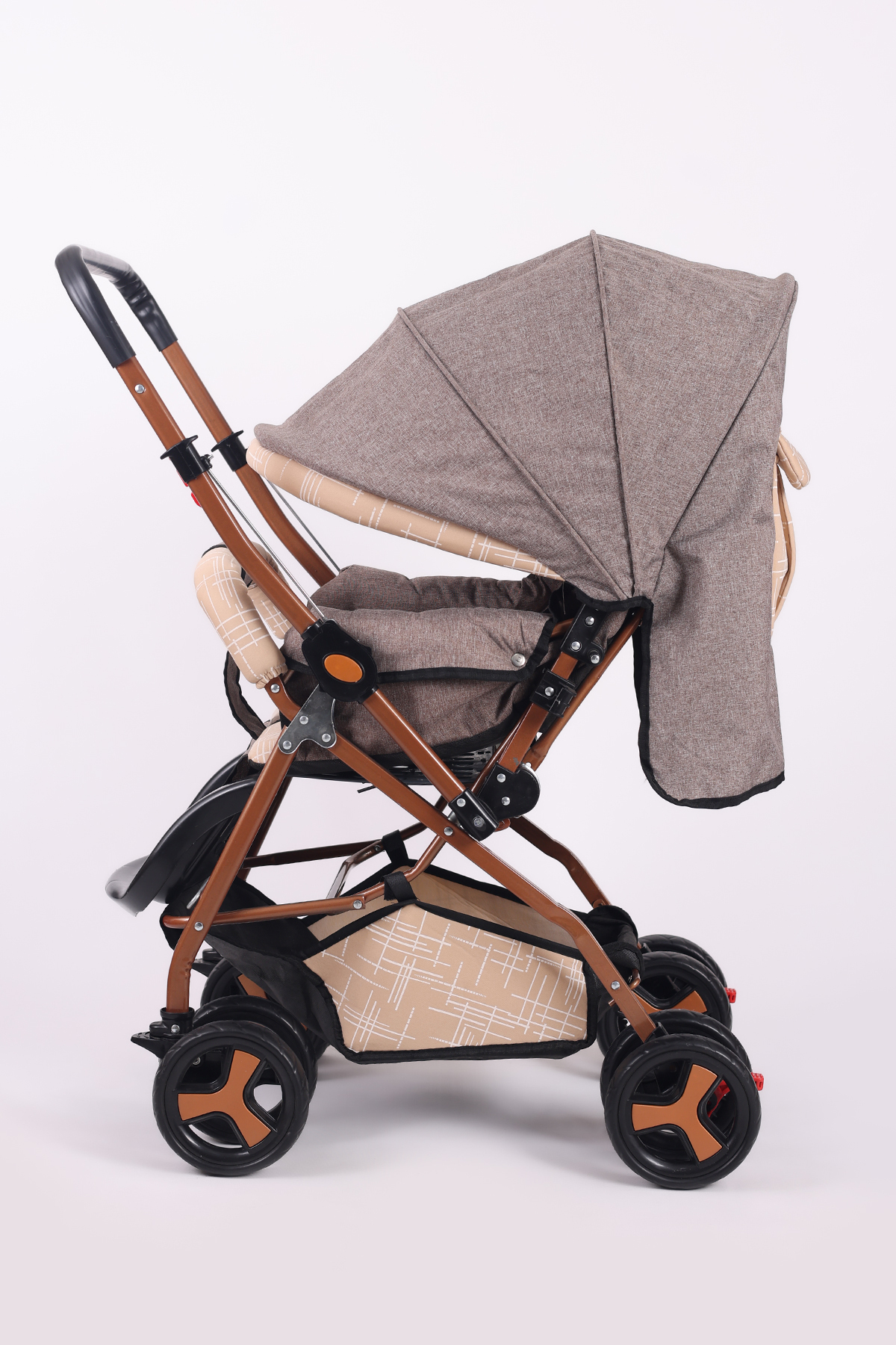 Jusso Dido Comfort Line Çift Yönlü Bebek Arabası Bej-Gold fotoğrafı 3 (önizleme)