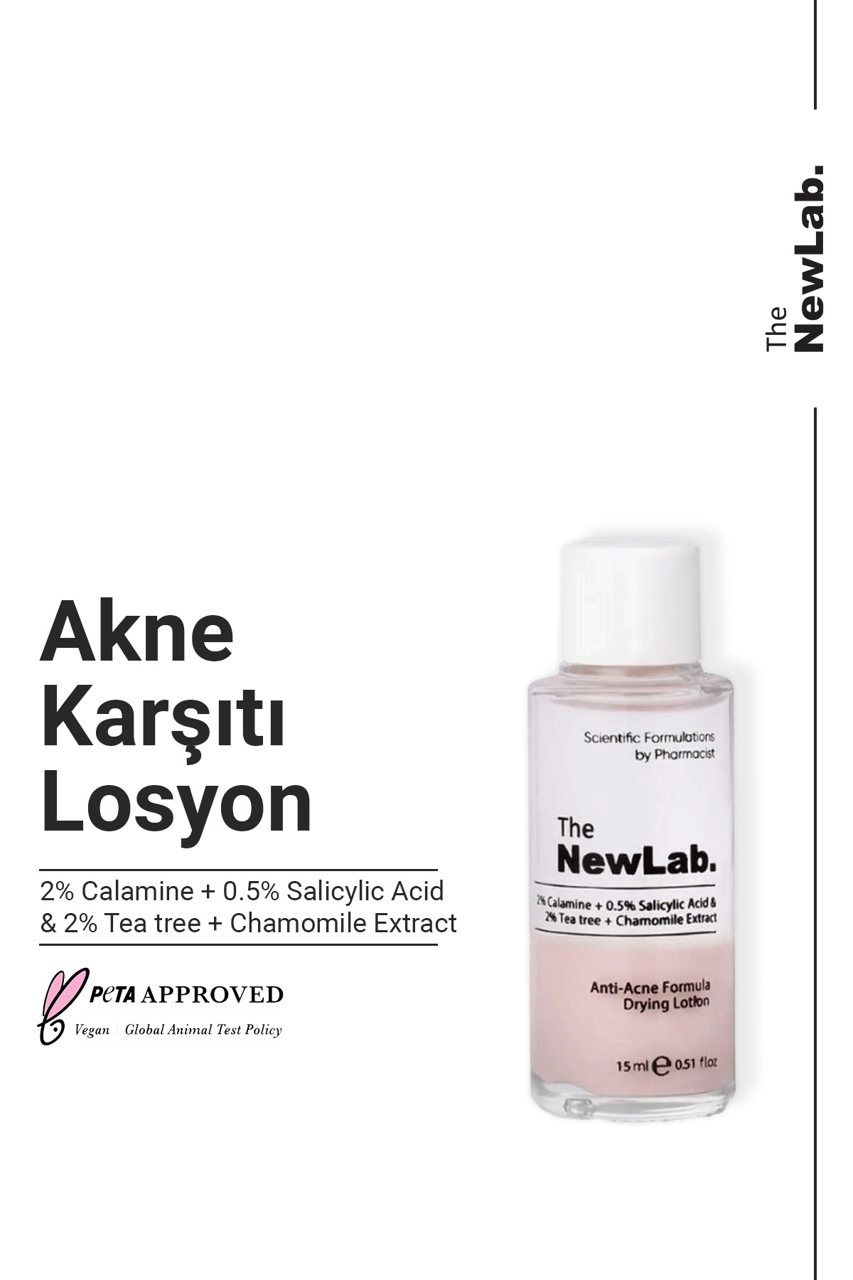 Akne Karşıtı Losyon (2% CALAMİNE 0.5% SALİCYLİC ACİD 3%TEA TREE/CHAMOMİLLE/SALİX ALBA EXTRACT) — NL36
