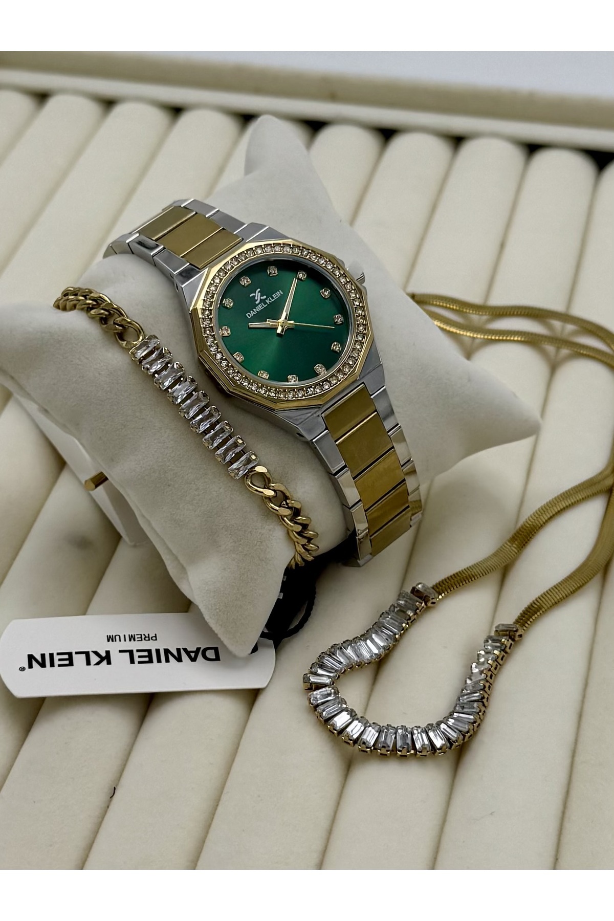 Daniel Klein Orijinal Kadın Kol Saati 2 Yıl Garantili Çelik Kolye Ve Bileklik Seti dklr23