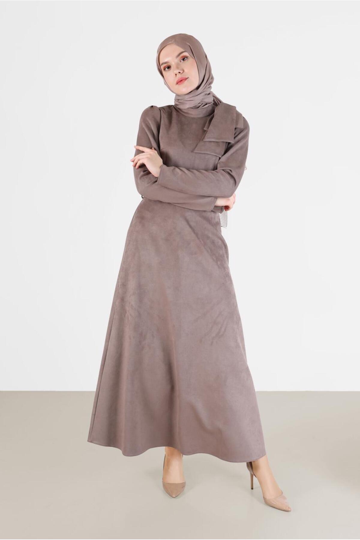 آلوینا لباس مجلسی جیر با کمربند روباندار ۴۲۳۸۵ آلوینا لباس مجلسی جیر با کمربند روباندار ۴۲۳۸۵