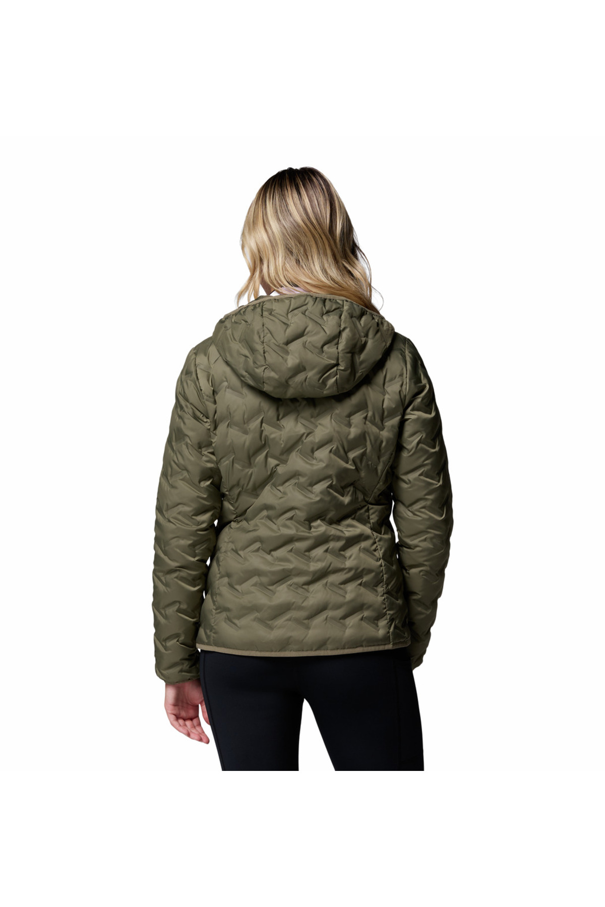 Columbia  Delta Ridge II Down Kapüşonlu Kadın Kaz Tüyü Mont - Görsel 2