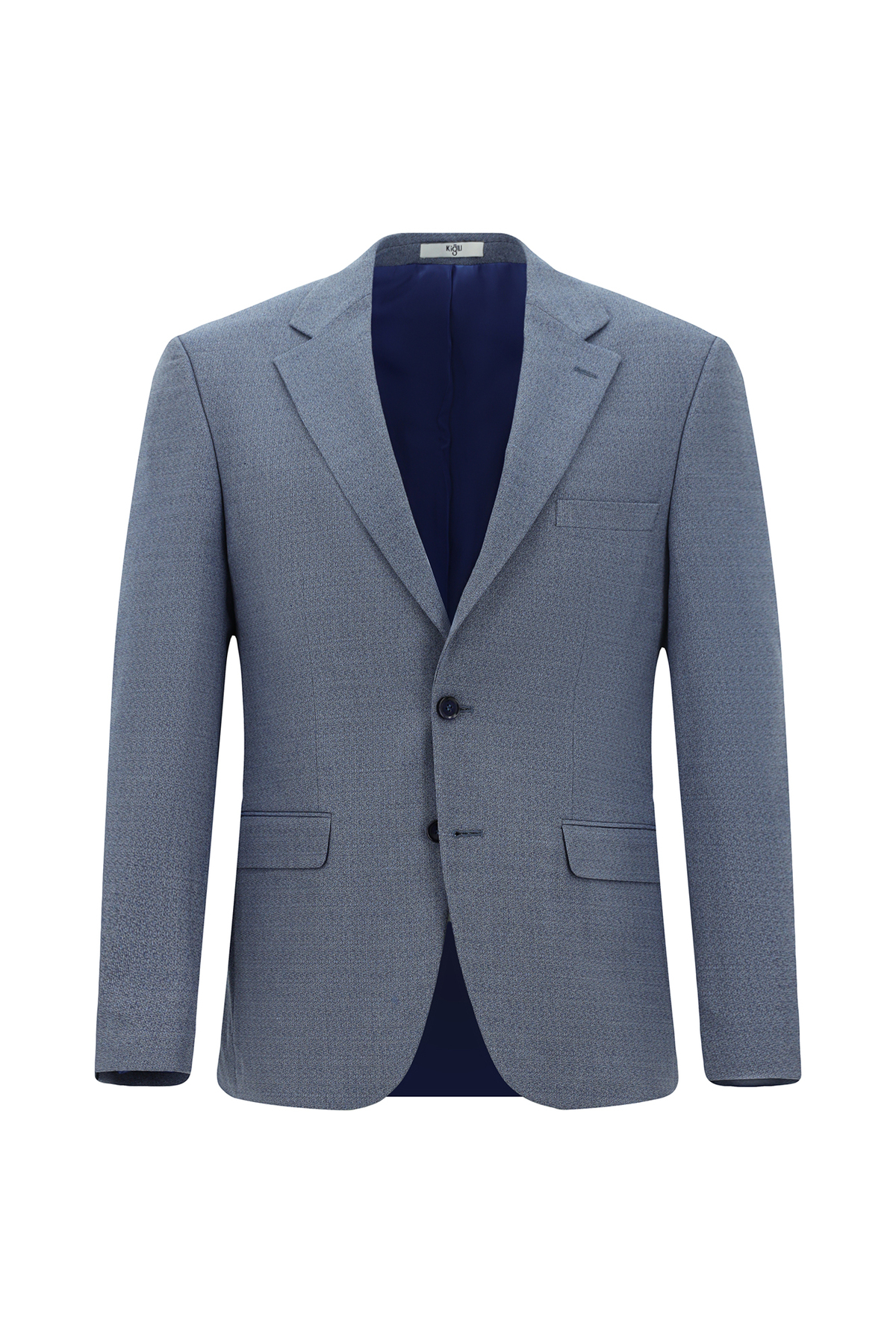 Kiğılı  Relaxed Fit Rahat Kesim Klasik Desenli Takım Elbise - Görsel 2