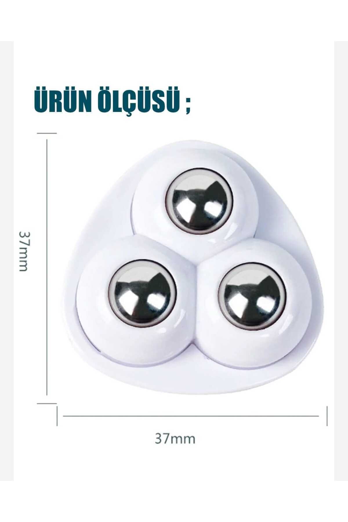 Amentes Döner Tekerlekli 3 Barlı eşya taşıma aparatı 1 Adet paslanmaz çelik 360 derece döner