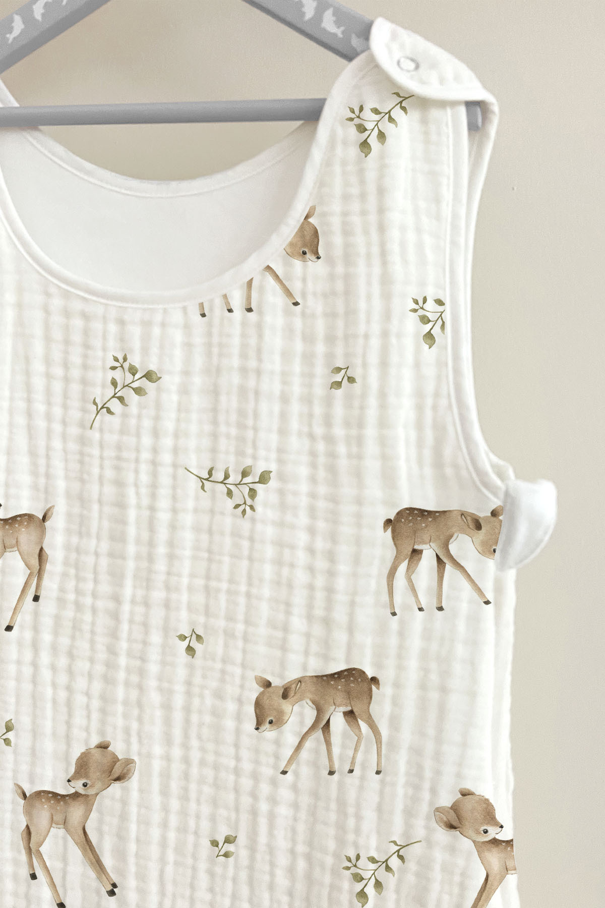 Tuğba Kuğu 4 Kat Müslin 1.2 TOG Bebek Uyku Tulumu (0-18 AY) - Bambi Dream fotoğrafı 3 (önizleme)