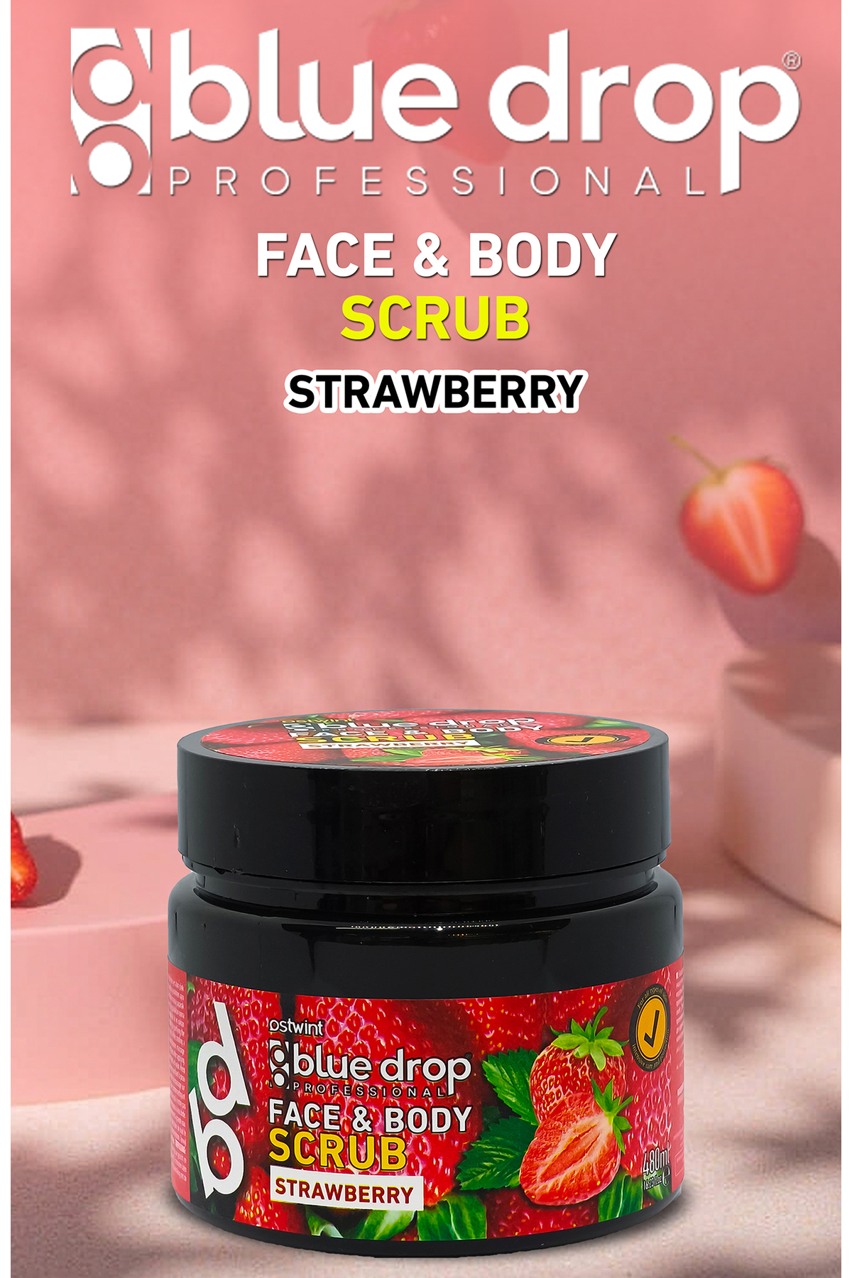 Killi Yüz - Vücut Peeling Scrub, Temizleyici Pürüssüzleştirici Dolaşım Hızlandırıcı, Çilek 480ml — 8684771990344 — تصویر 3 از 4