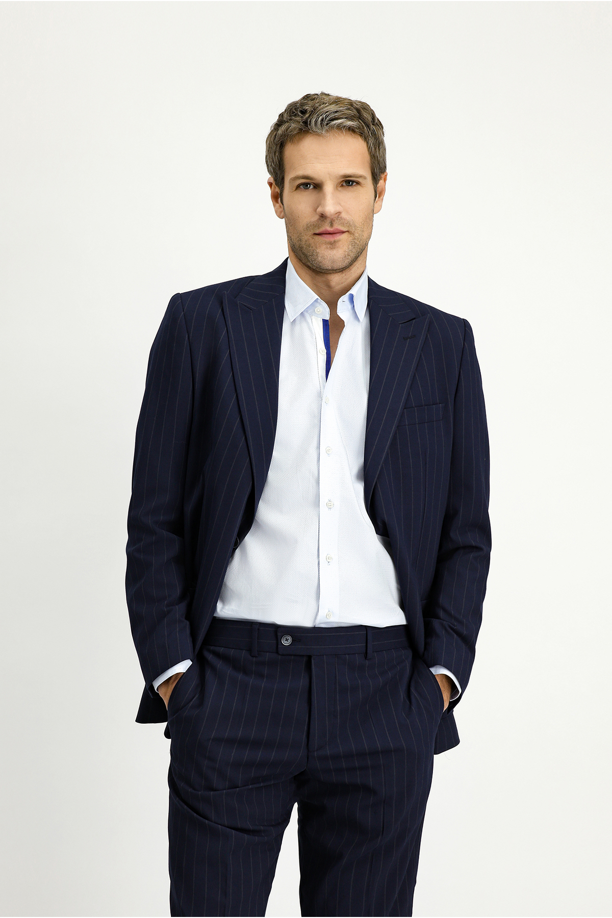 Kiğılı  6 Drop Regular Fit Standart Kesim Çizgili Takım Elbise - Görsel 2