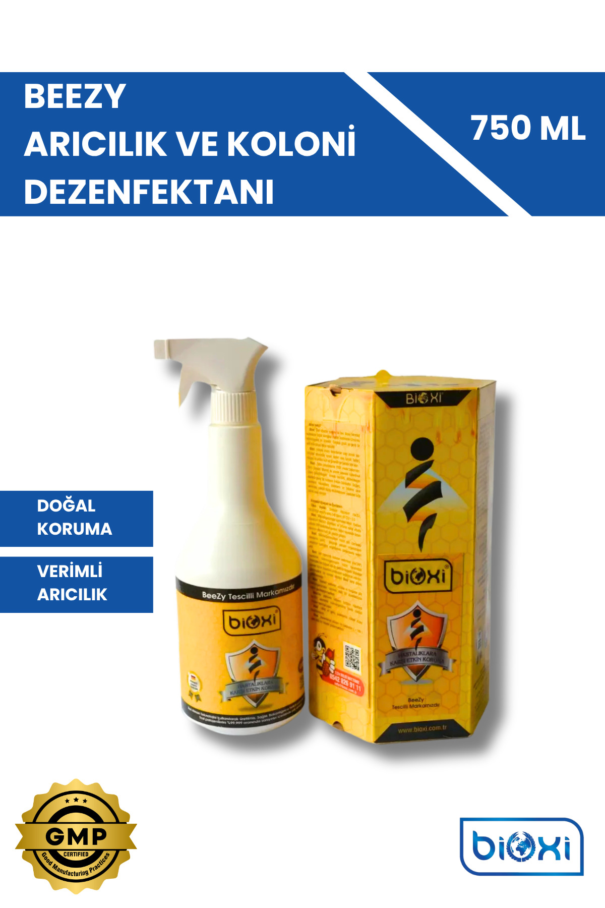 Bioxi Beezy Arıcılık Bakım Kovan Dezenfektanı 750ml | Hipokloröz