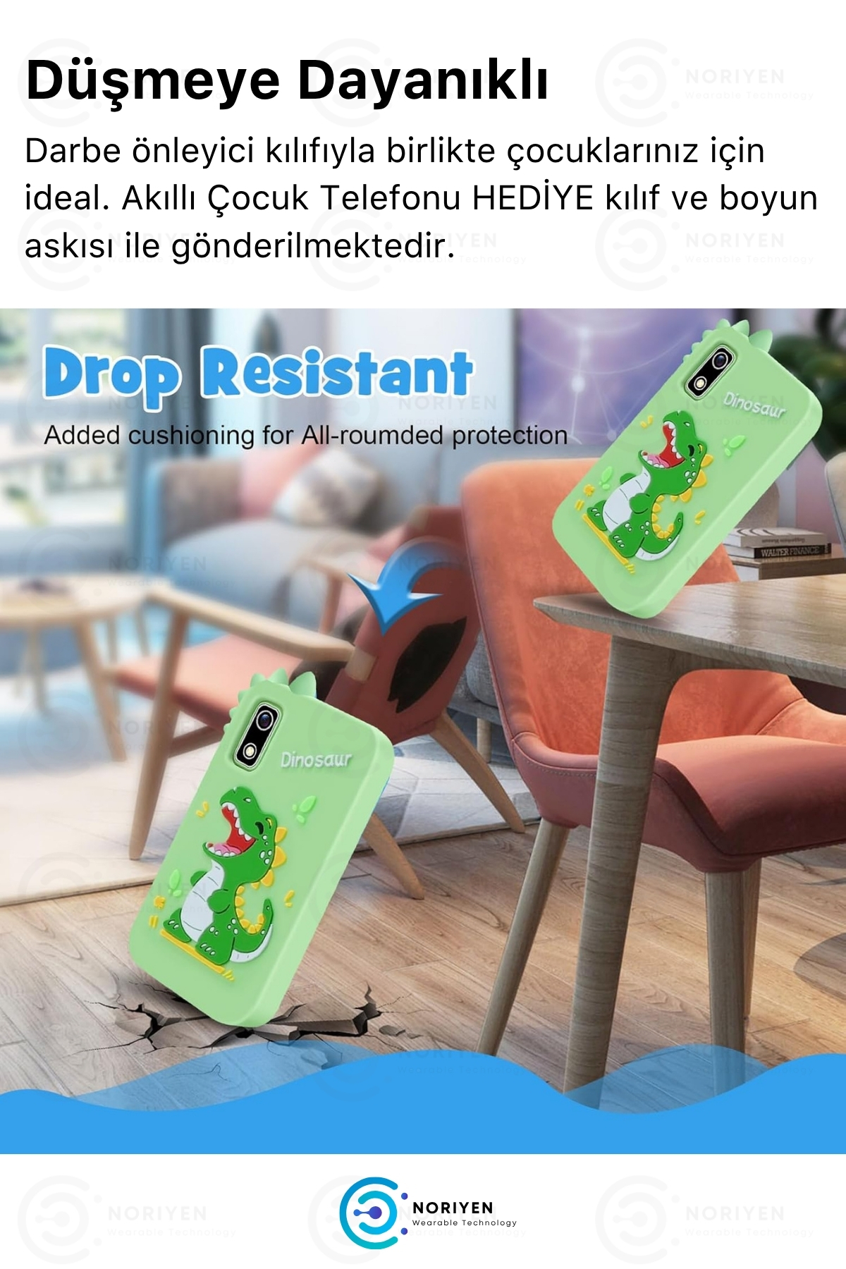 Çocuklar İçin Akıllı Cep Telefonu - Sim Kartsız - İnternetsiz Çift Kameralı Müzik Kamera Telefon