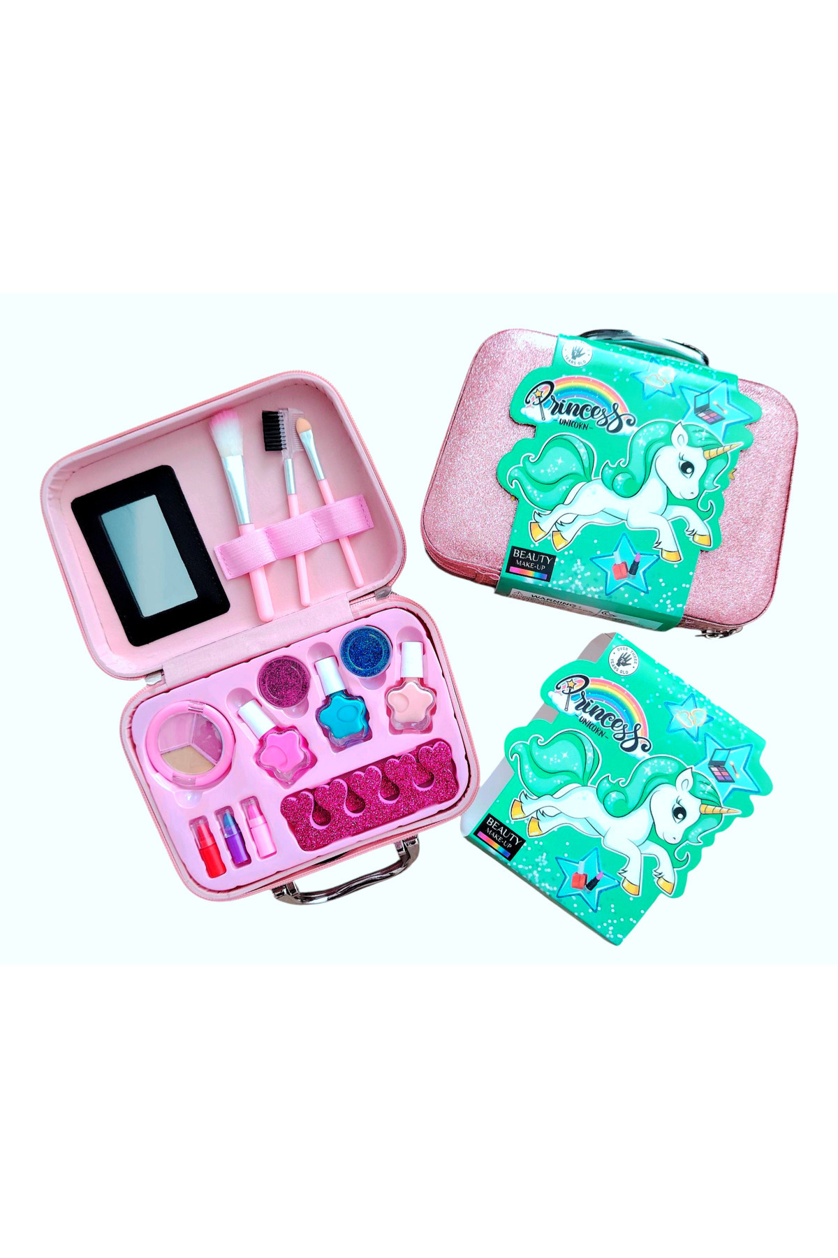 ست آرایش دخترانه با کیف اکلیلی – تکشاخ