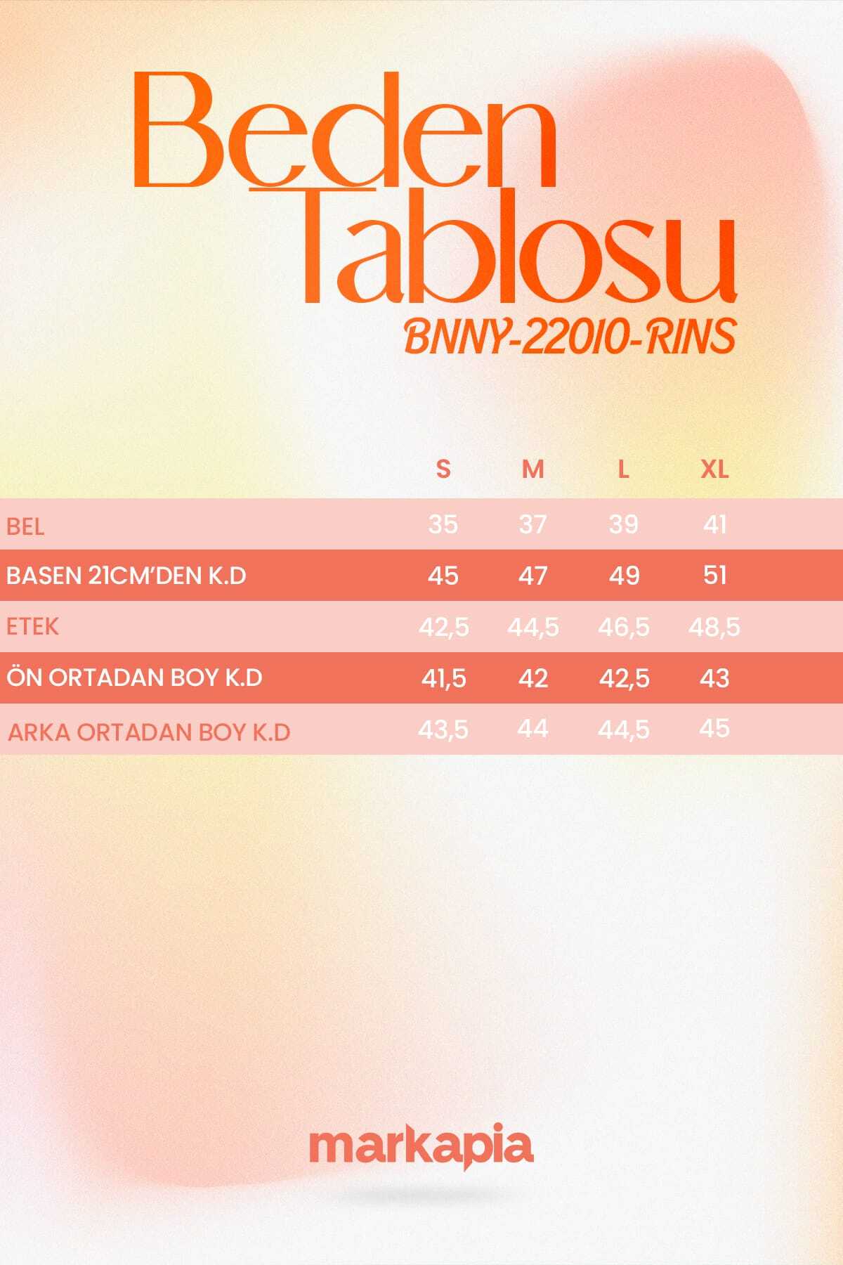 BANNY JEANS  Kadın Rins Mini Jean Etek - Görsel 8