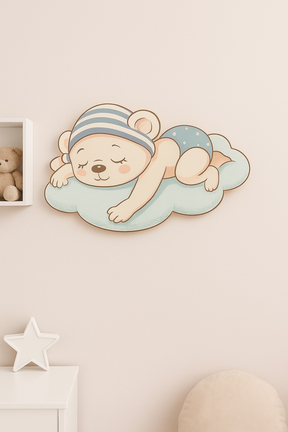 Genel Markalar Uv Baskı Uyuyan Ayıcık Gece Lambası