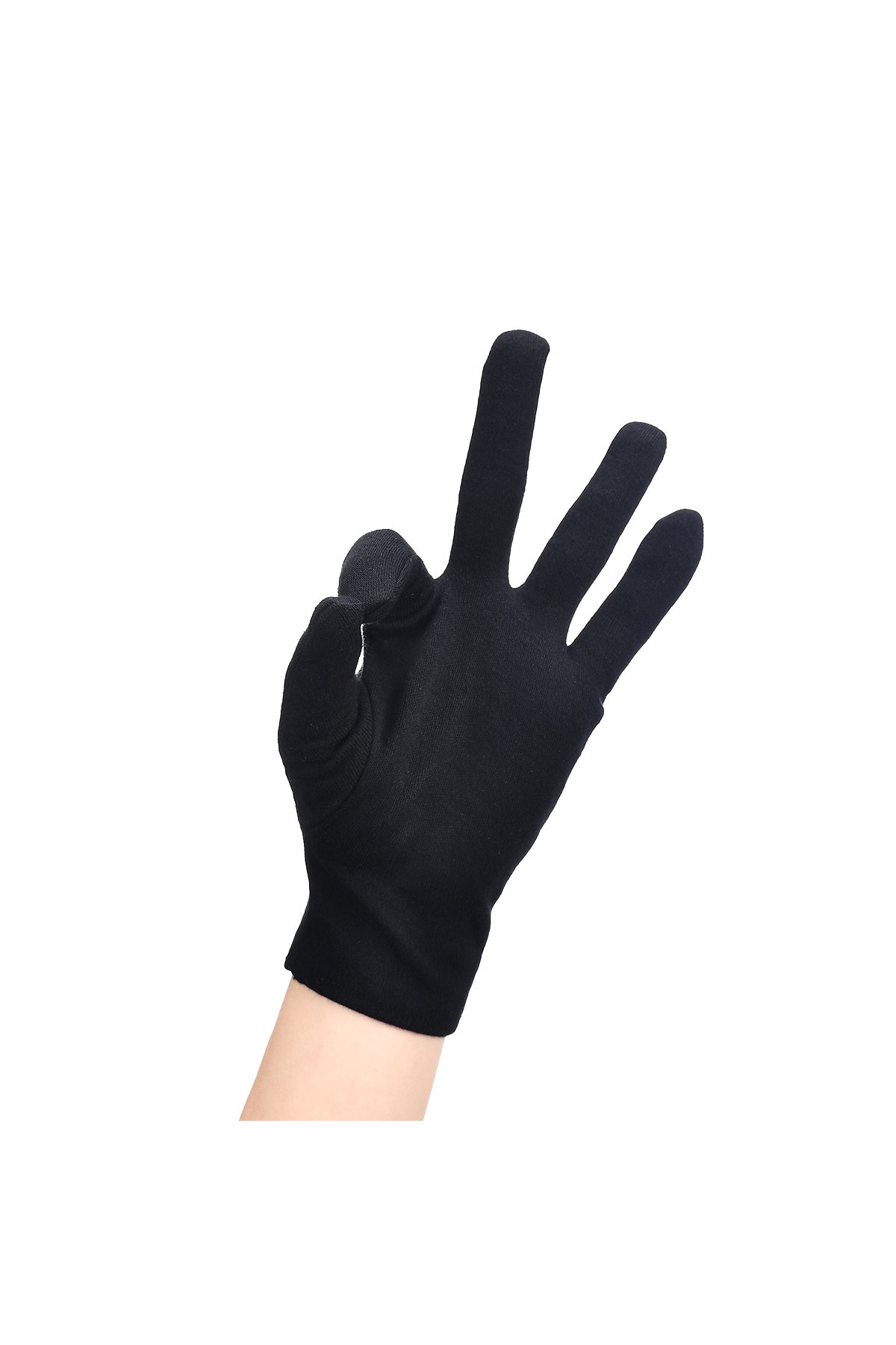 AXE SPORTSWEAR  10 Çift Siyah Garson & Bando & Pandomim & Gösteri & Merasim Eldiveni - Görsel 2