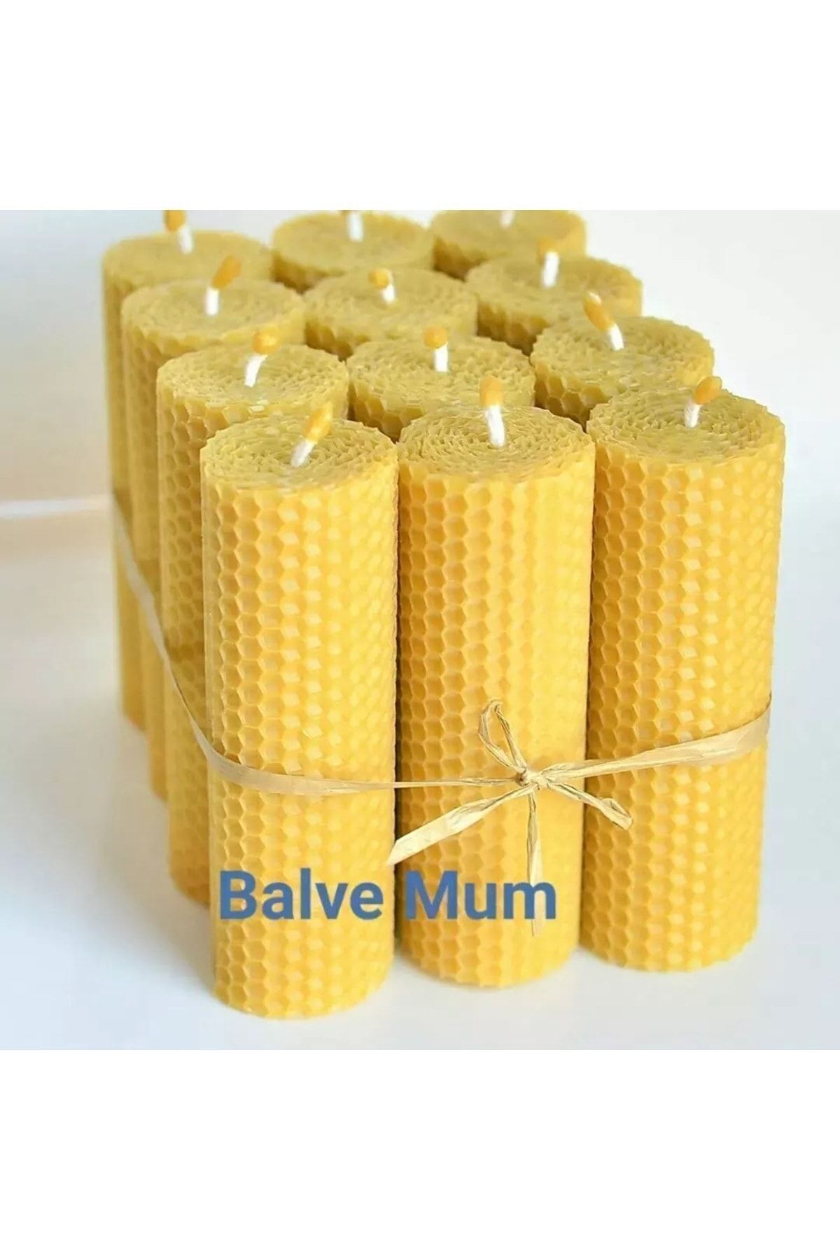 7 Chakra Beeswax Candle to Help You Open 12 Pieces 11x4,5cm