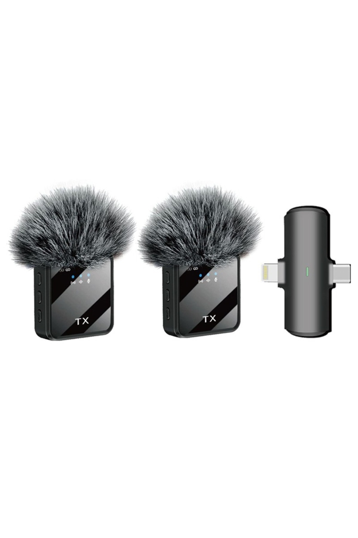 SOMIC Kablosuz Yaka Mikrofonu Tip-C Android Iphone Stüdyo Mikrofonu için Ses Video Canlı Yayın Oyun