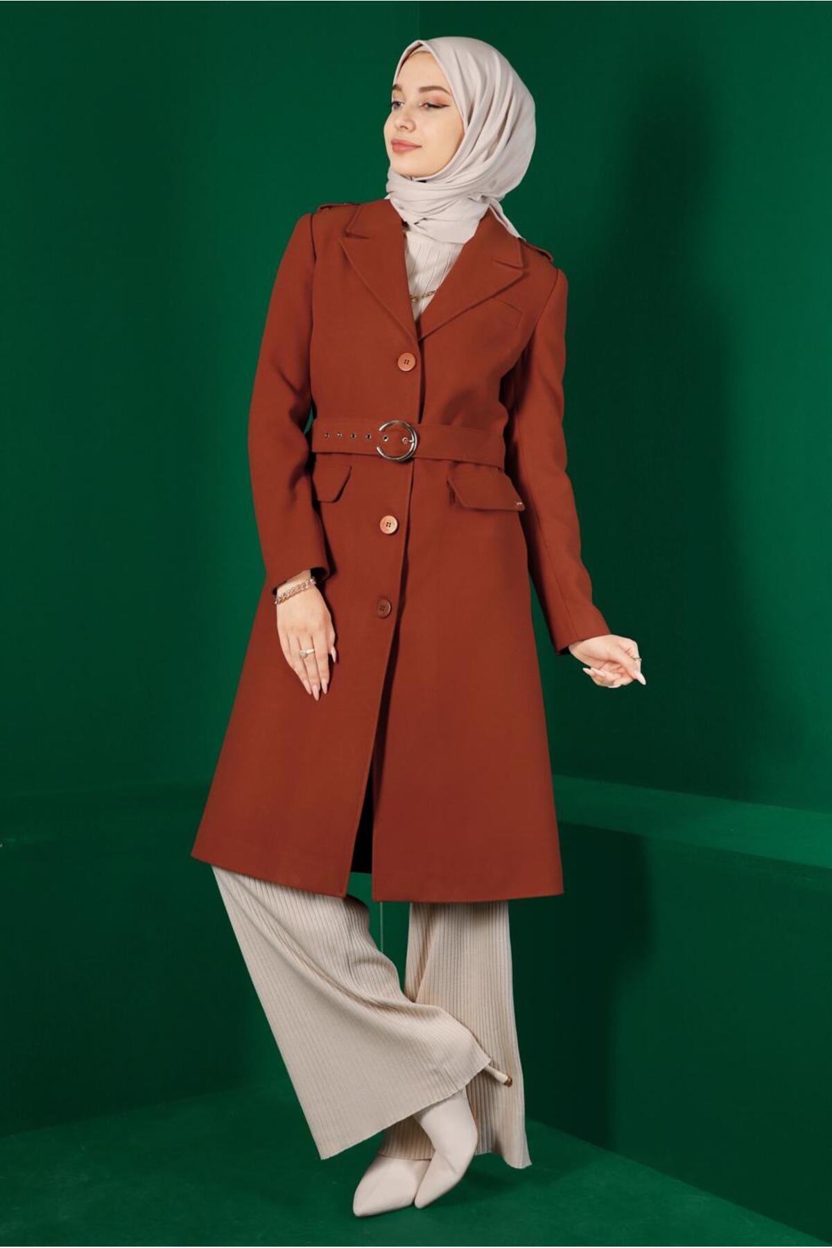 آلوینا کت دکمه‌دار کمربنددار ۹۰۳۰۳