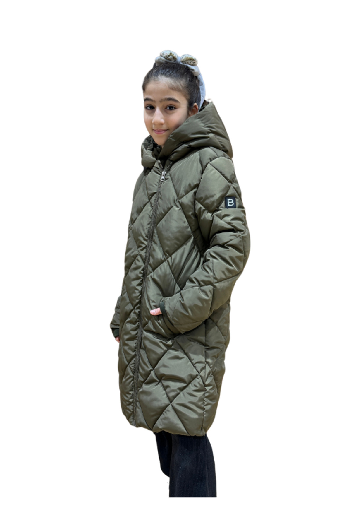 Benittokids Kız Çocuk Kapüşonlu Kaban 51329 fotoğrafı 2 (önizleme)