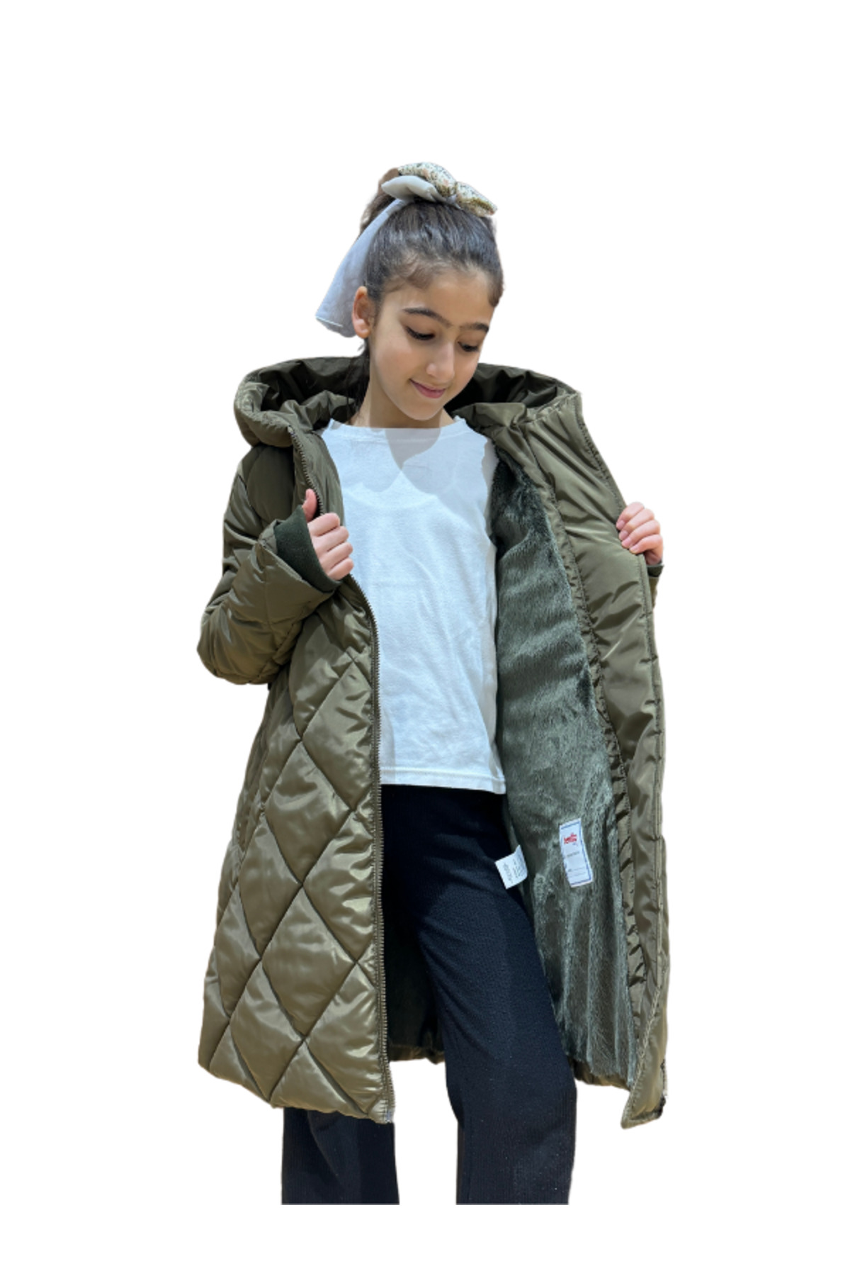 Benittokids Kız Çocuk Kapüşonlu Kaban 51329 fotoğrafı 5 (önizleme)