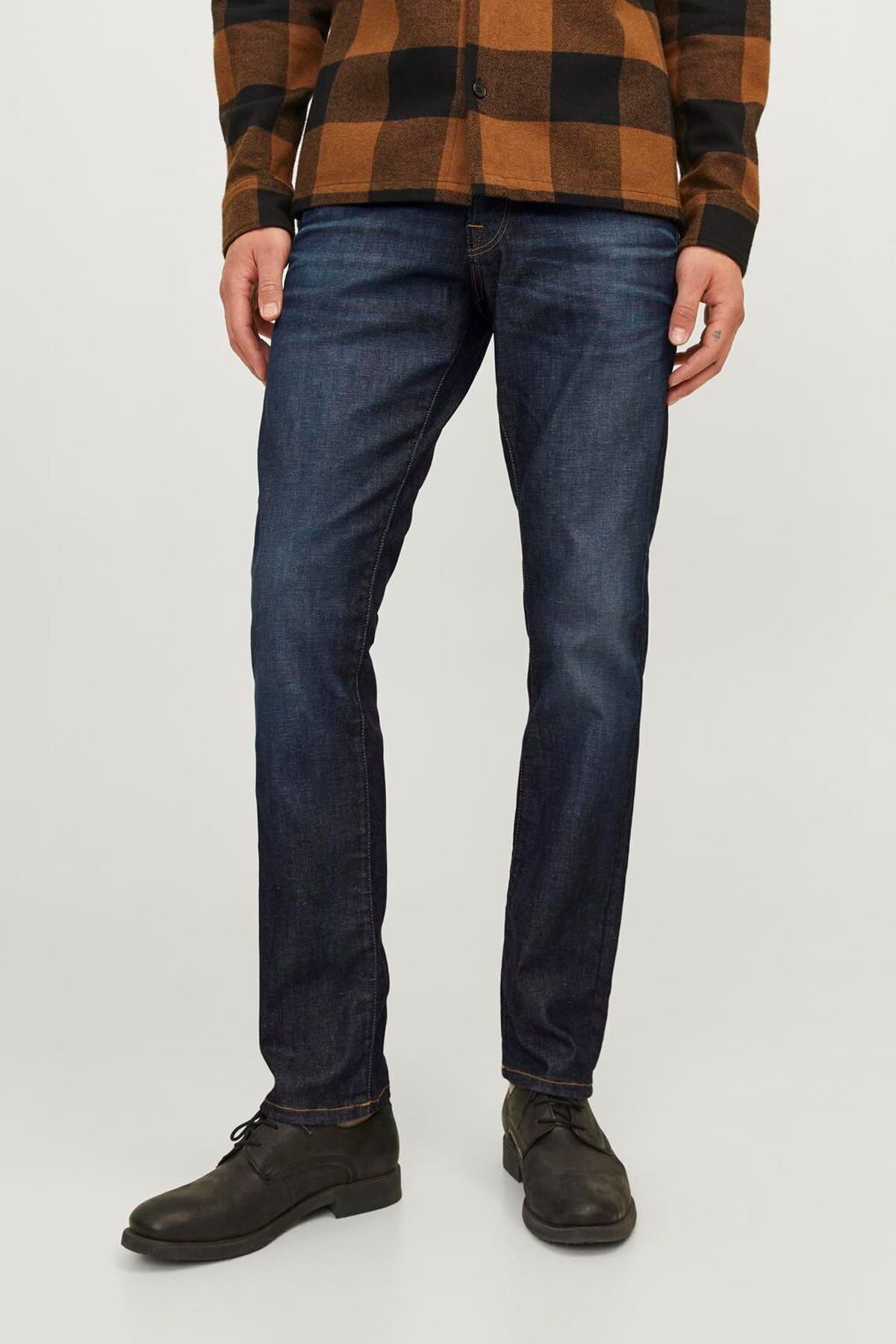 شلوار جین مردانه راسته فاق کوتاه | جک اند جونز Jack & Jones 12259815 - تصویر 4