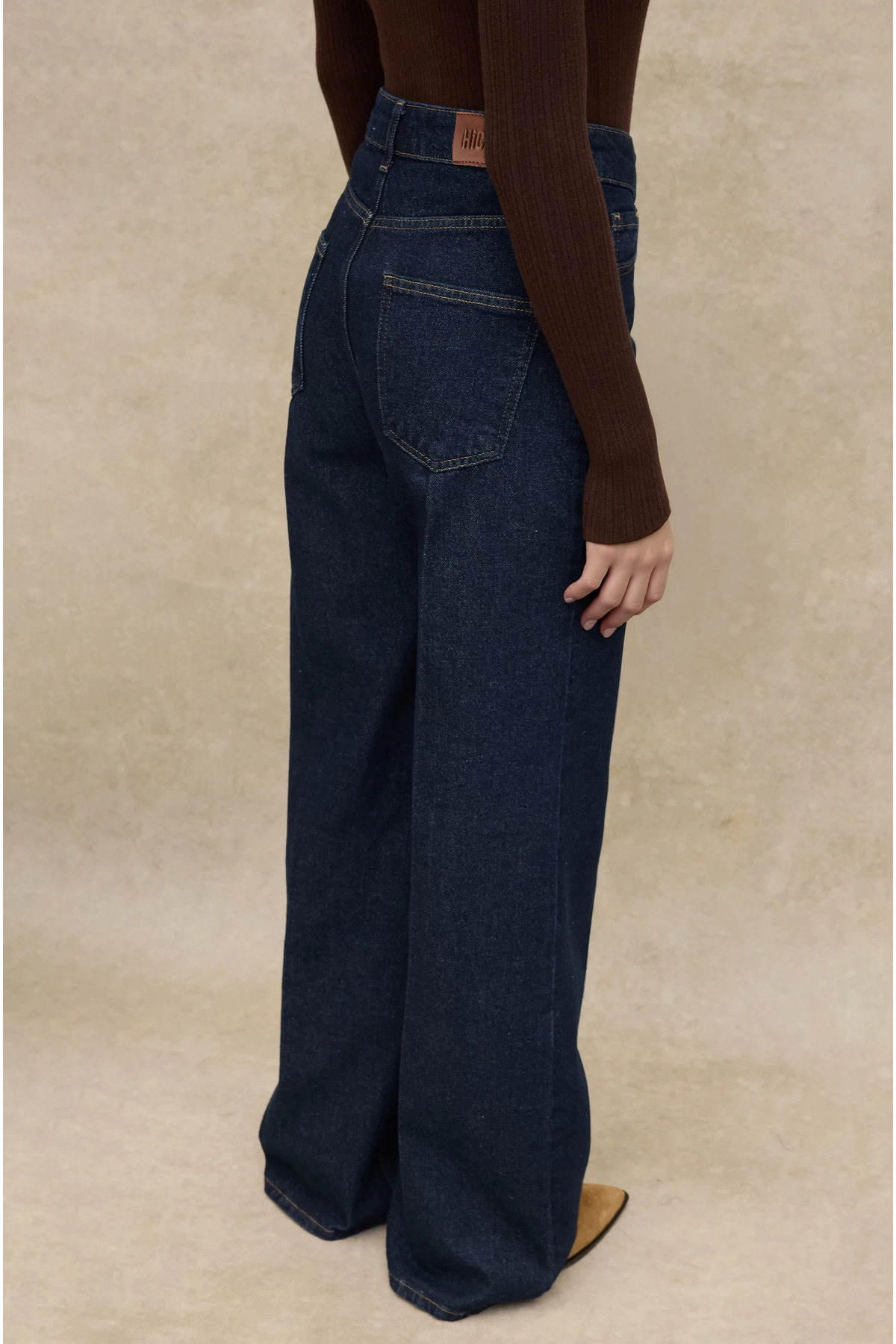 Hiccup Široké rifle z nepracovaného denimu