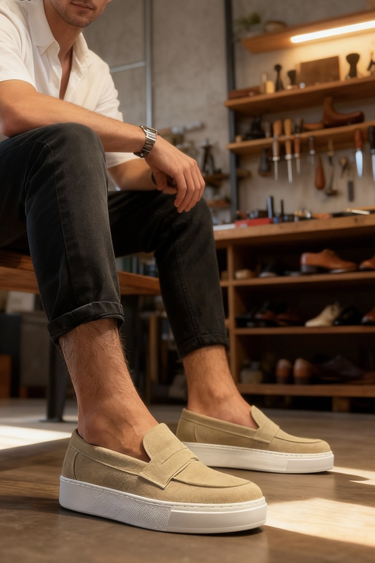 Knack Günlük Klasik Ayakkabı 400 Vizon Süet