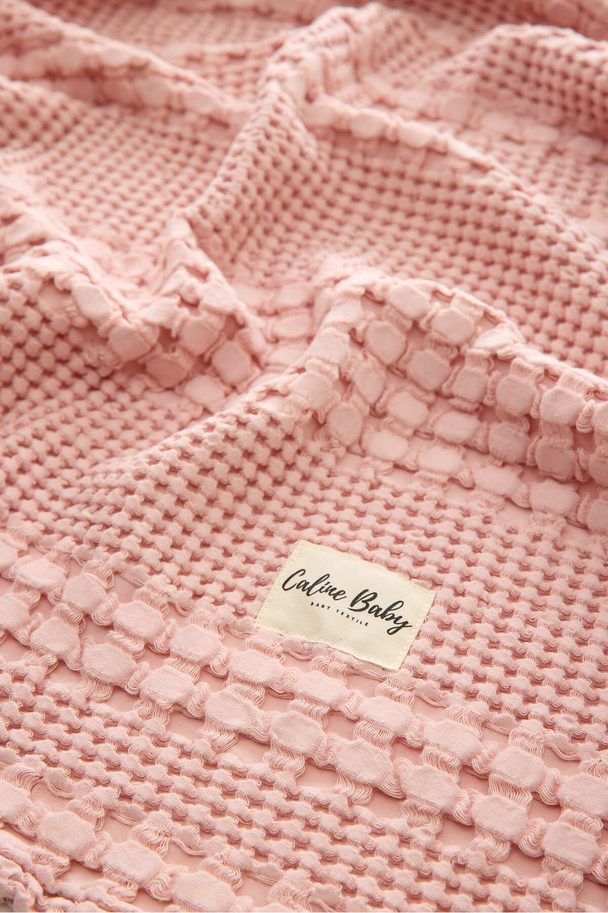 Caline Baby Waffle Pamuklu Pike 100*90cm - Pudra fotoğrafı 3 (önizleme)