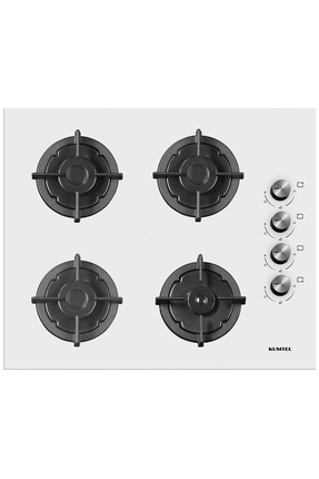 KUMTEL Plus Beyaz Cam Ankastre Ocak KO-40 TAHDF