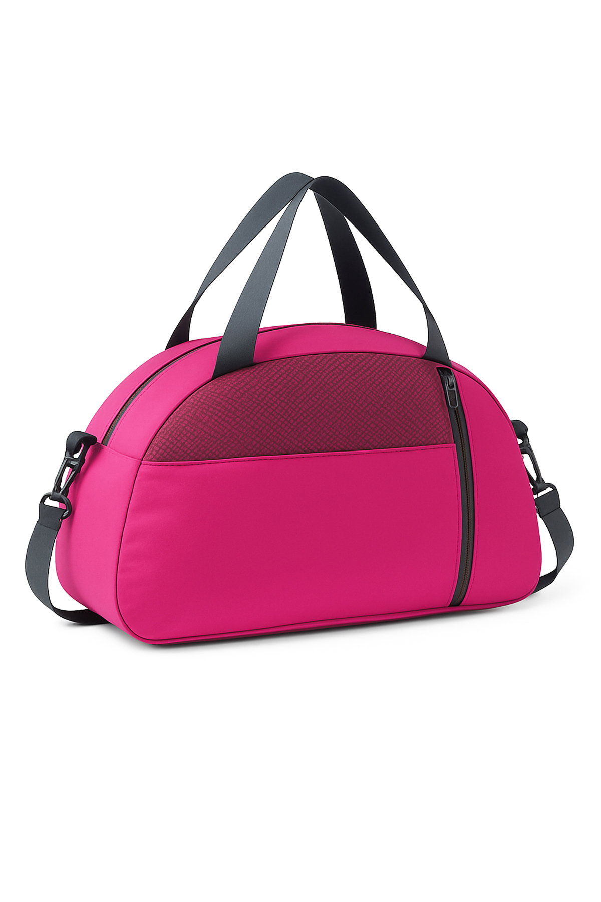 MUCCO  Kaff Küçük Pembe Önü Cepli Ayarlanabilir Omuz Askılı El Seyahat Spor Çantası-0833 - Görsel 2