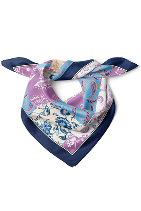 nehir eşarp Romantik Patchwork Bahar Desen Fular Bandana 50x50 Cm