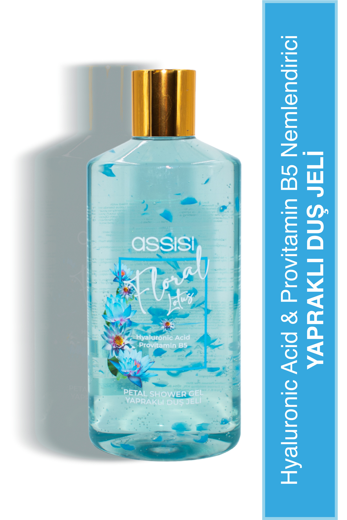 Assisi Floral Lotus Hyaluronic Acid & Provitamin B5 Nemlendirici Yapraklı Duş Jeli 500 ml