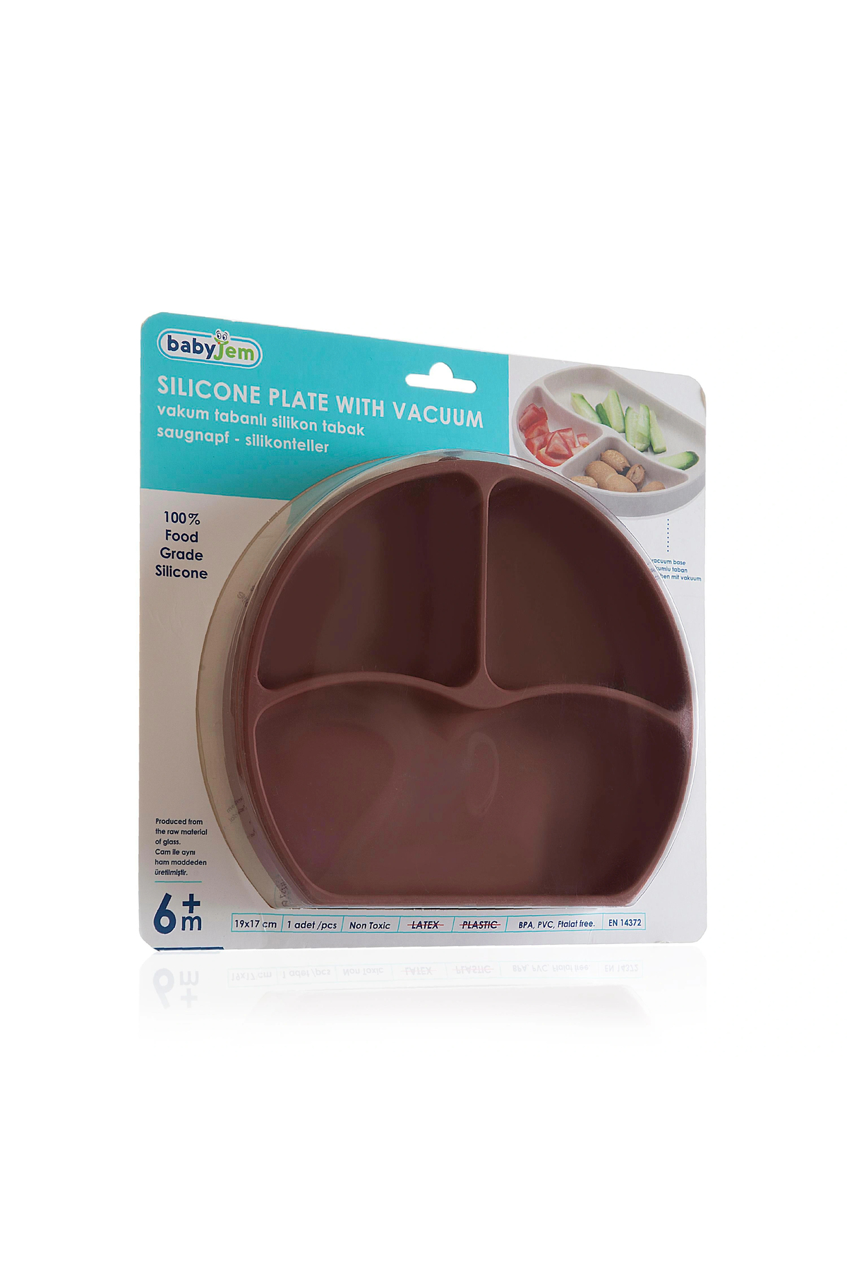 Babyjem Silikon Tabak Mocha fotoğrafı 7 (önizleme)