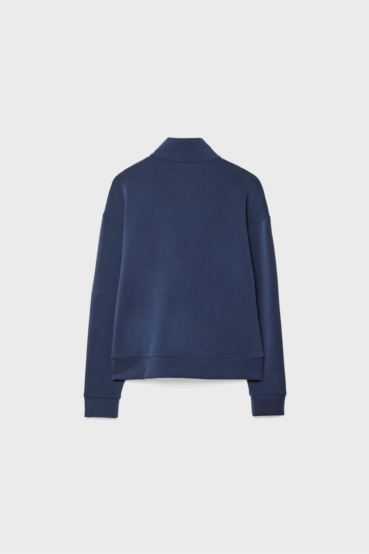 Stradivarius  Yumuşak dokulu fermuarlı sweatshirt - Görsel 7