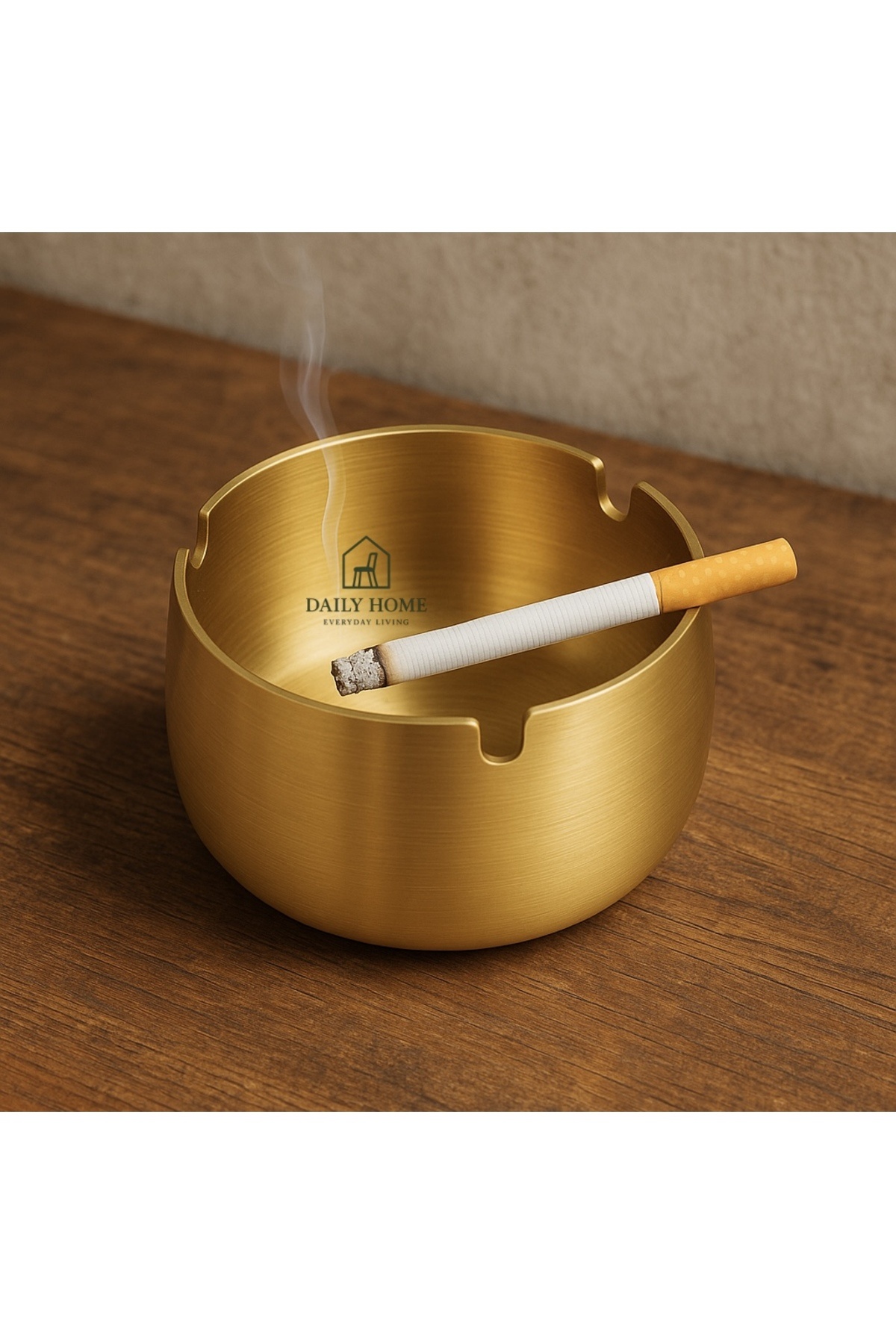 DailyHome Paslanmaz Metal Küllük – Gold Renk, Modern Stil