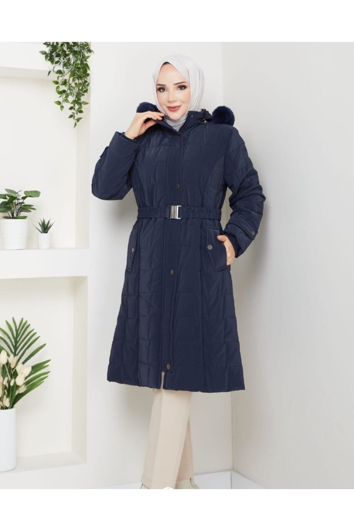 GLR&GYM DURUGÜL KADIN BÜYÜK BEDEN NOVA KUMAŞ ARA BOY KAPİTONE MONT