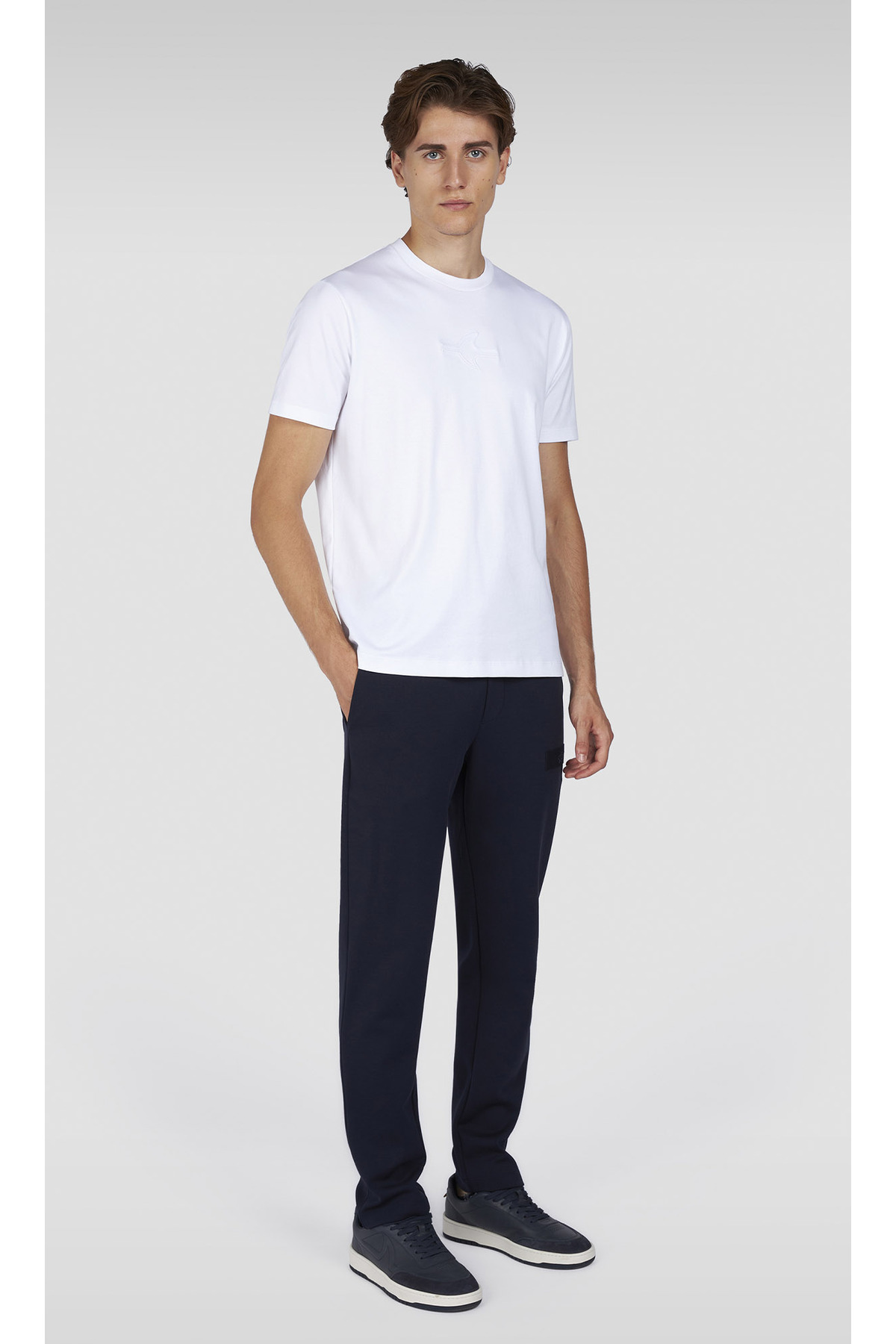 پال اند شارک شلوار مردانه راسته نخی سرمه‌ای معمولی سایز 15311828-050